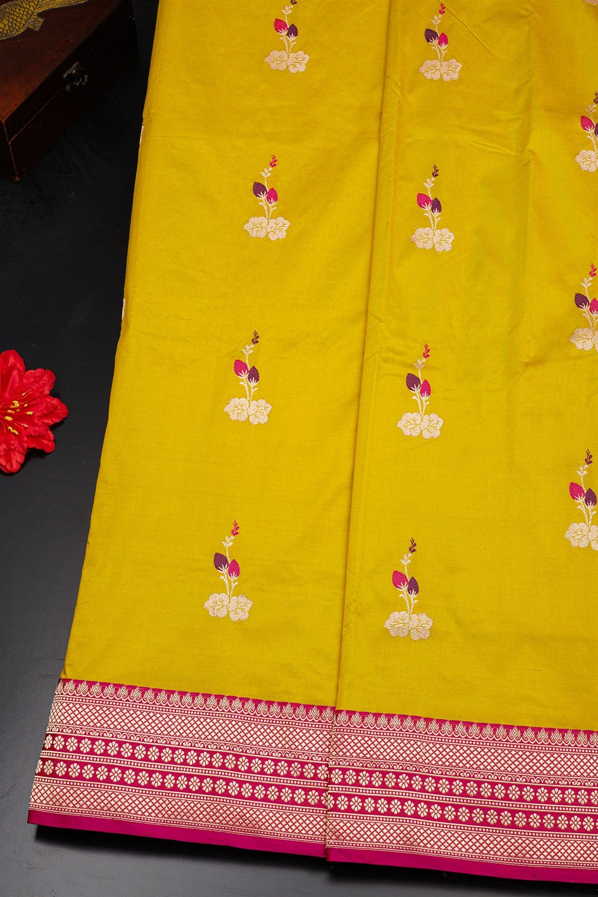 Banarasi Silk Yellow Saree