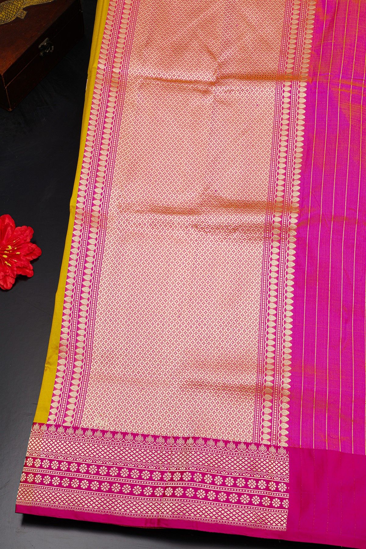Banarasi Silk Yellow Saree