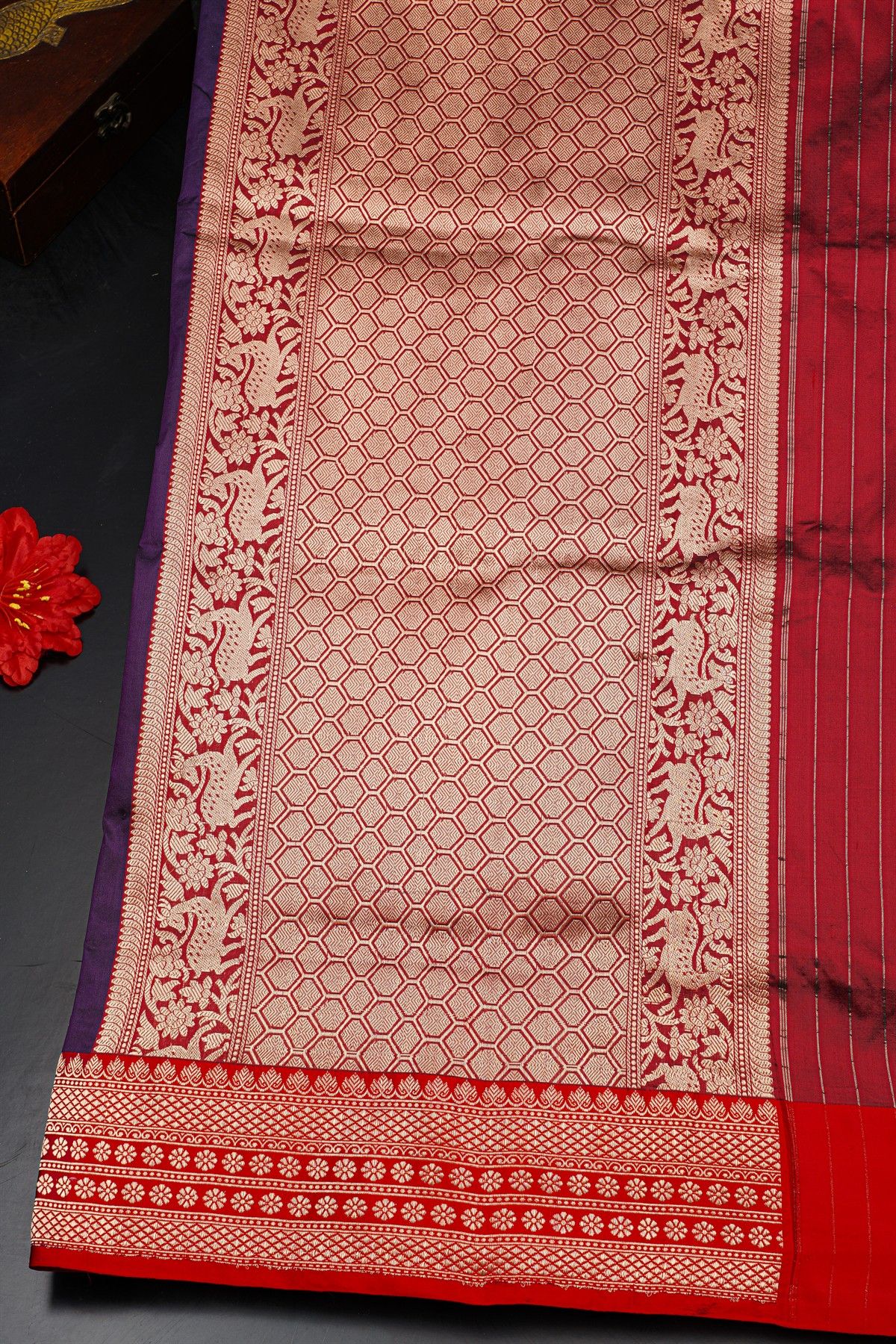 Banarasi Silk Navy Blue Saree