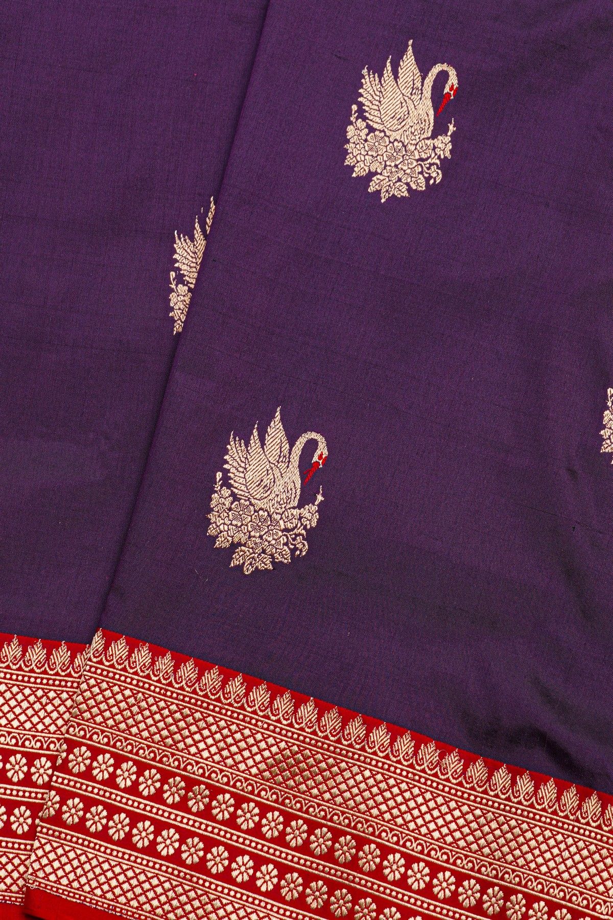Banarasi Silk Navy Blue Saree