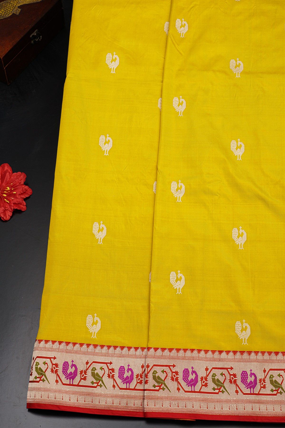 Banarasi Silk Yellow Saree