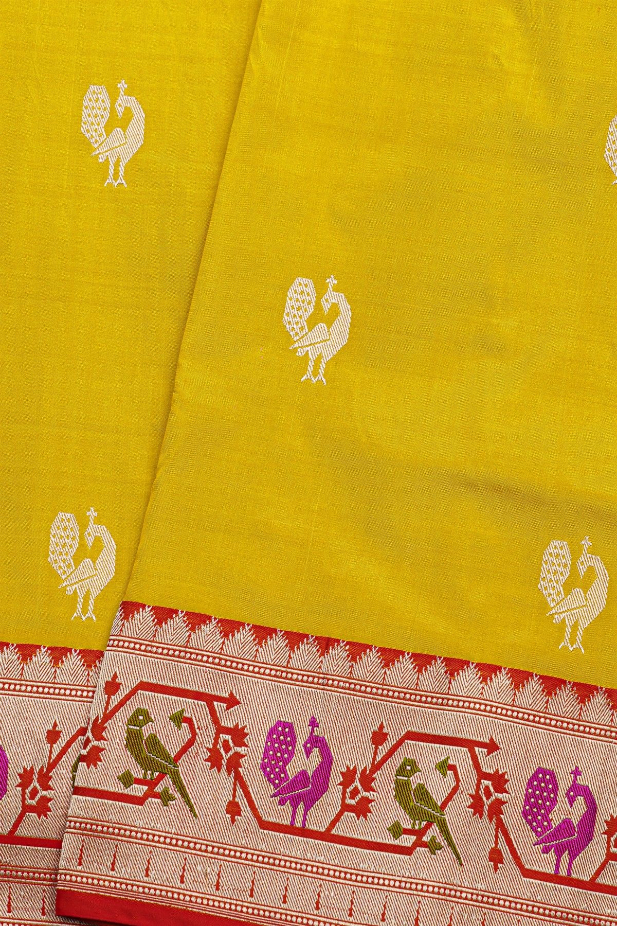 Banarasi Silk Yellow Saree