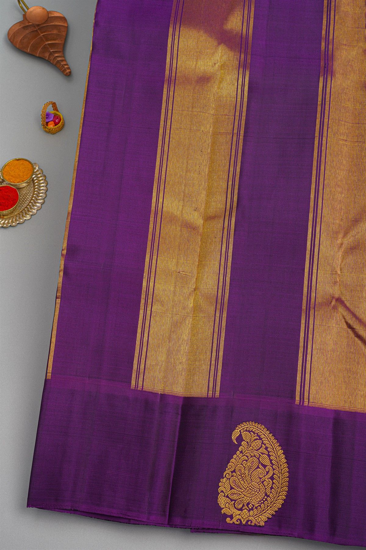 kancheepuram Silk Mehendi Green Saree