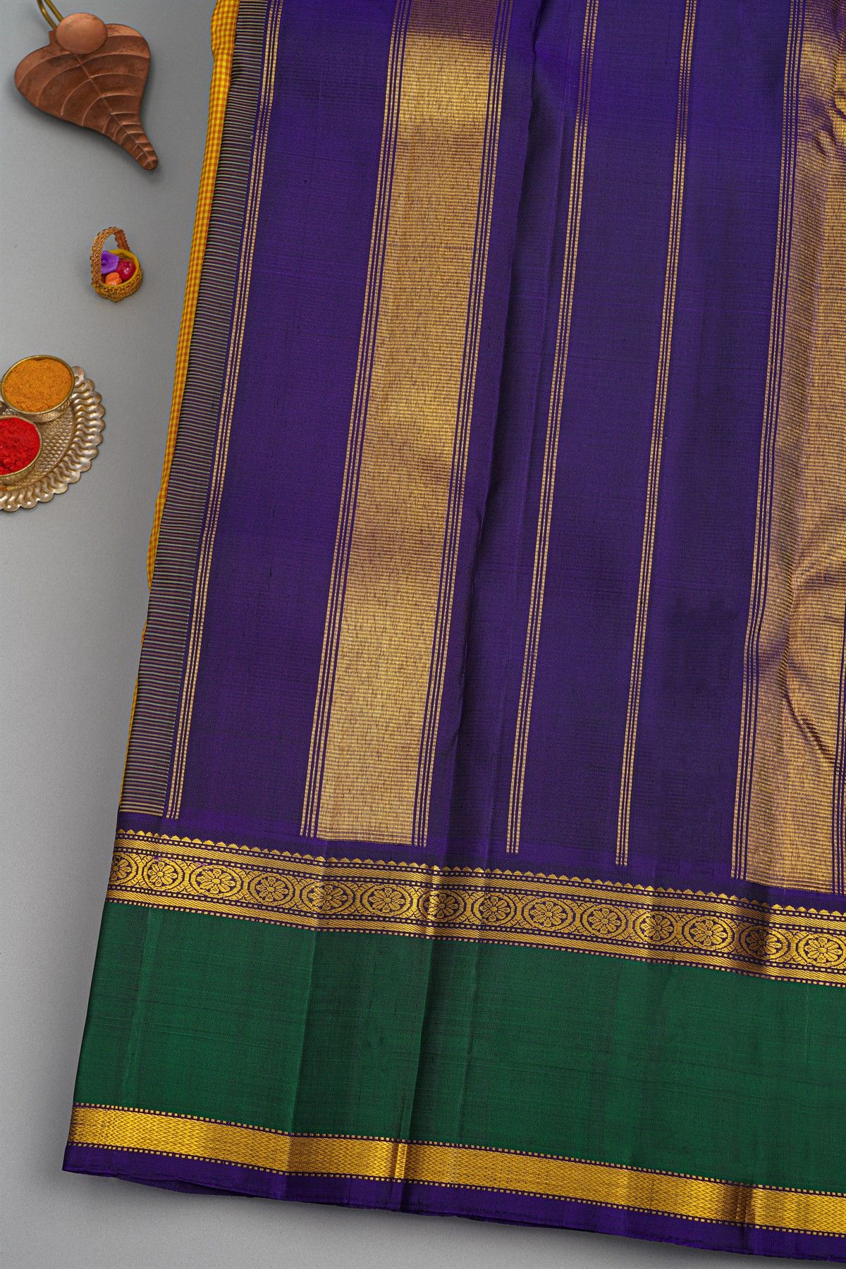 Kancheepuram Silk Multi Colour Saree