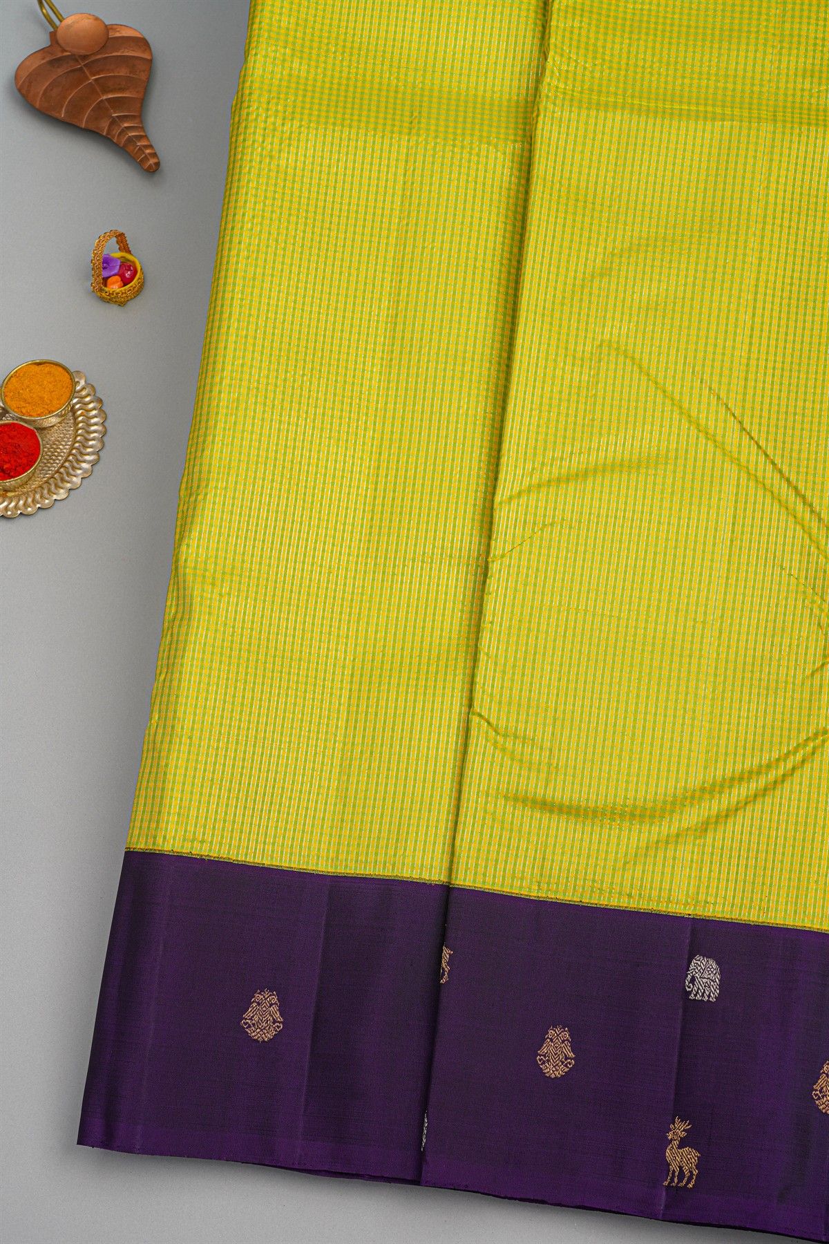 Kancheepuram Raw Silk Multi Colour Saree