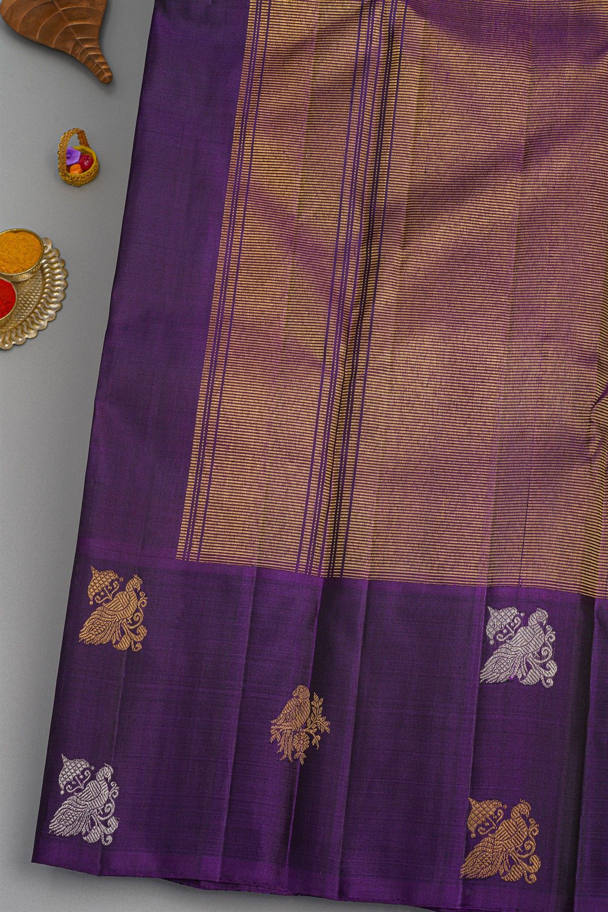 Kancheepuram Silk Multi Colour Saree