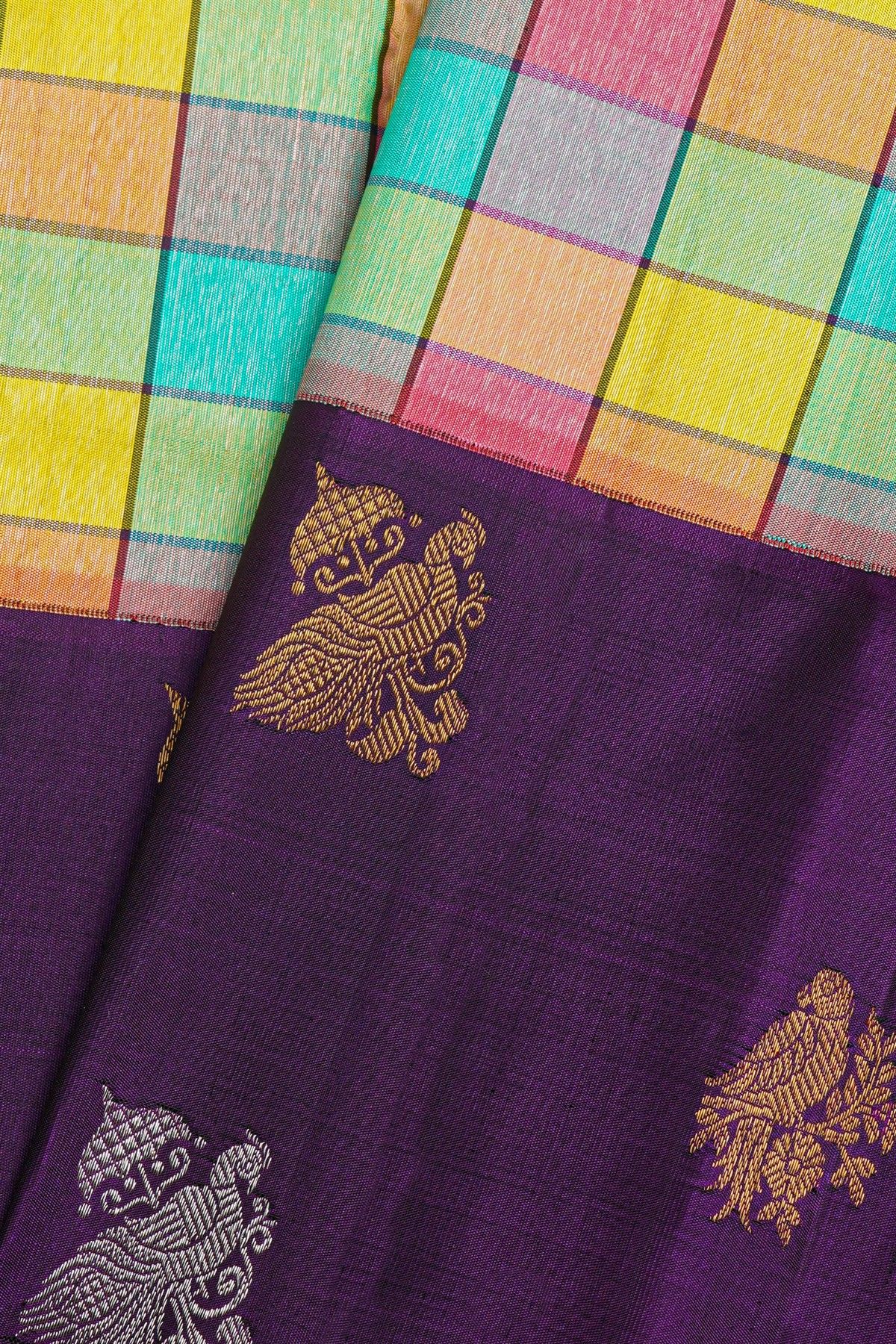 Kancheepuram Silk Multi Colour Saree