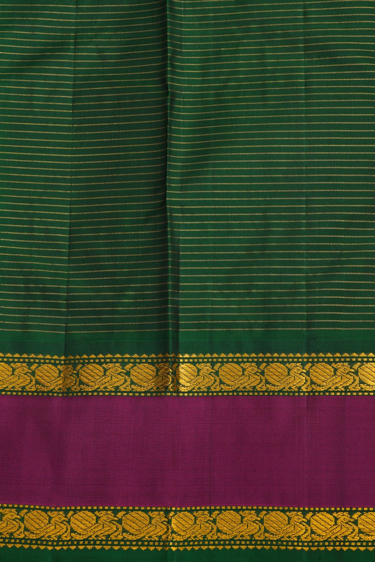 Kancheepuram Silk Yellow Saree