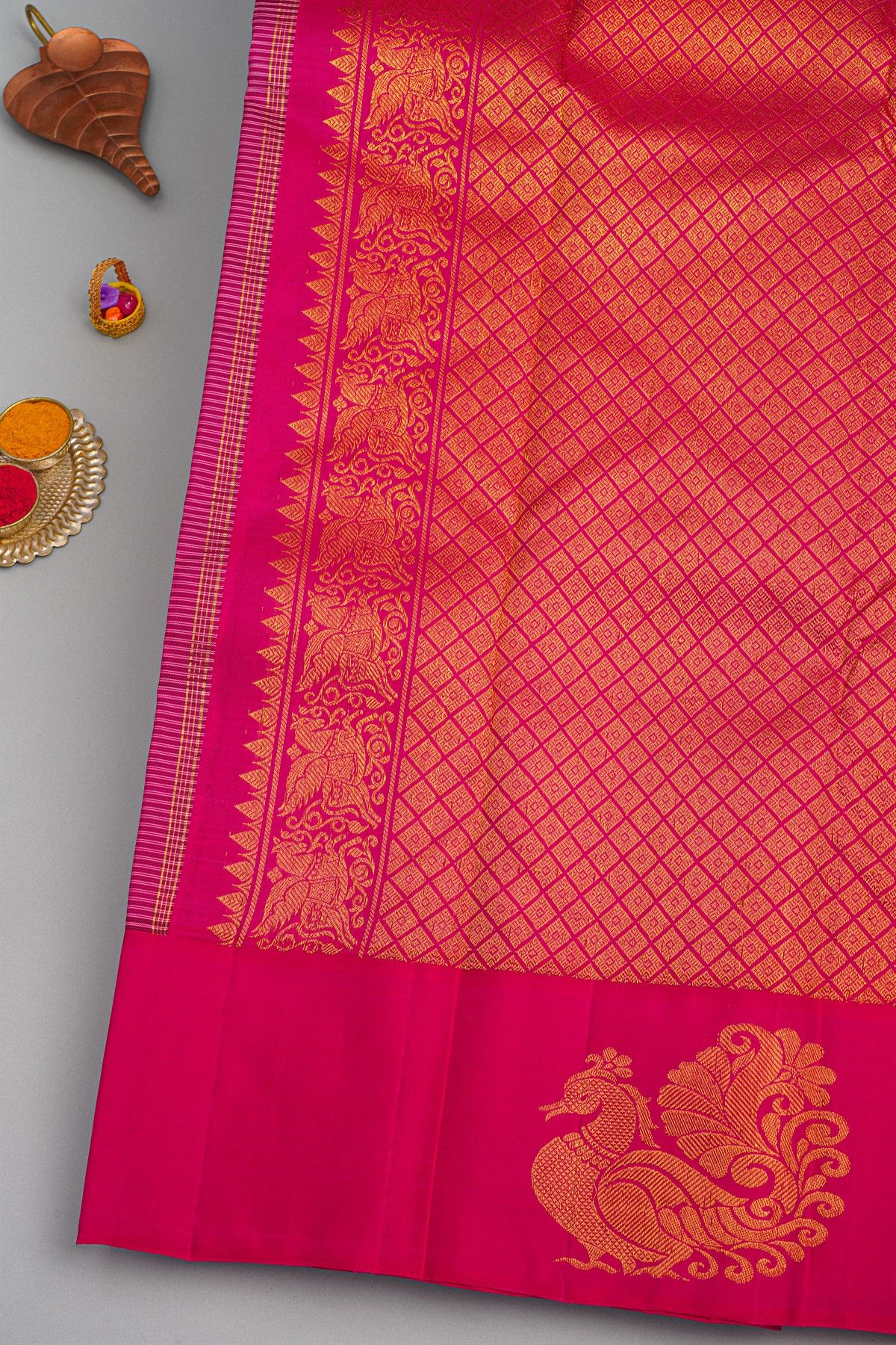 Kancheepuram Silk Multi Colour Saree