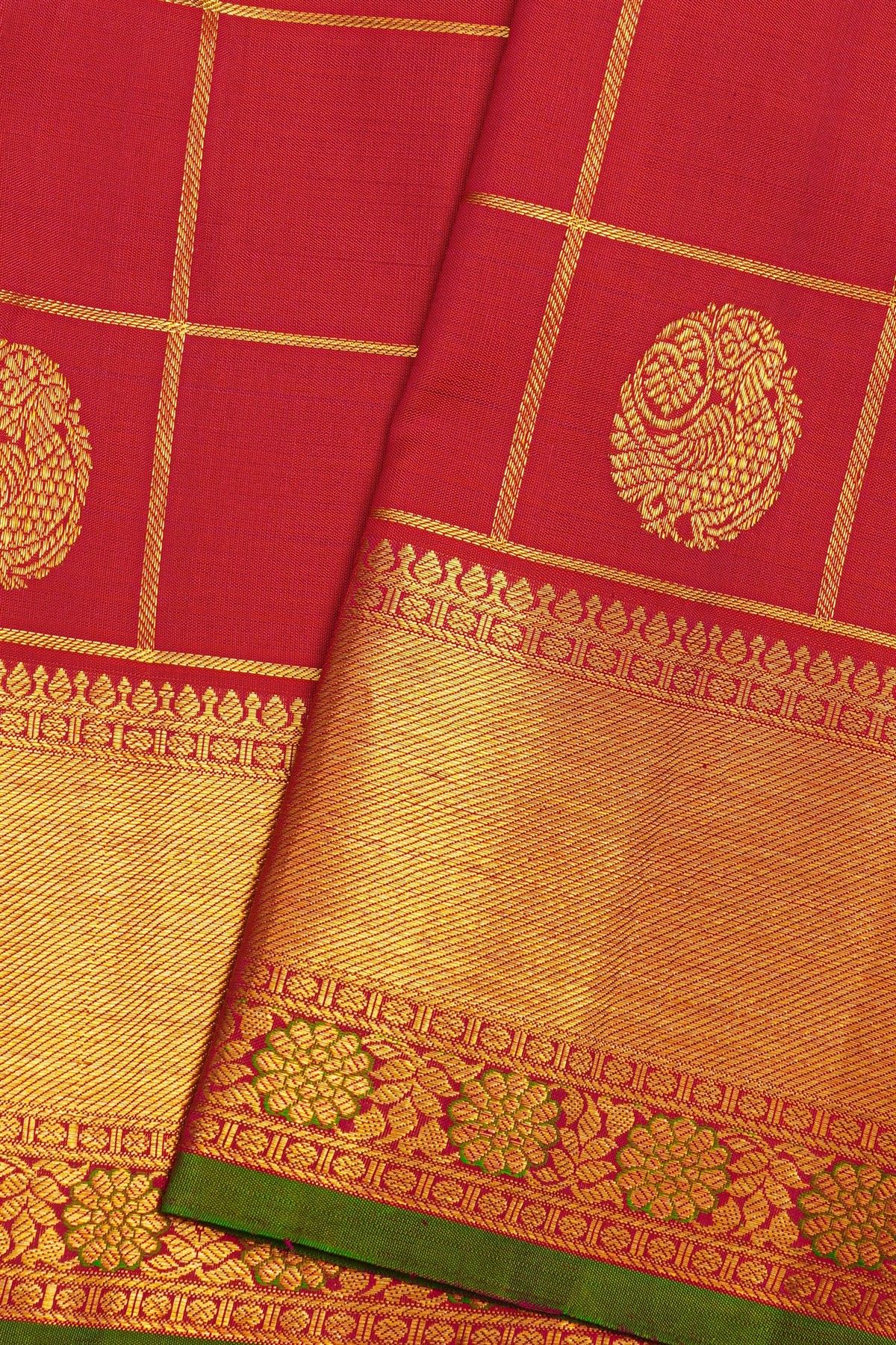 Kancheepuram Silk Red Saree