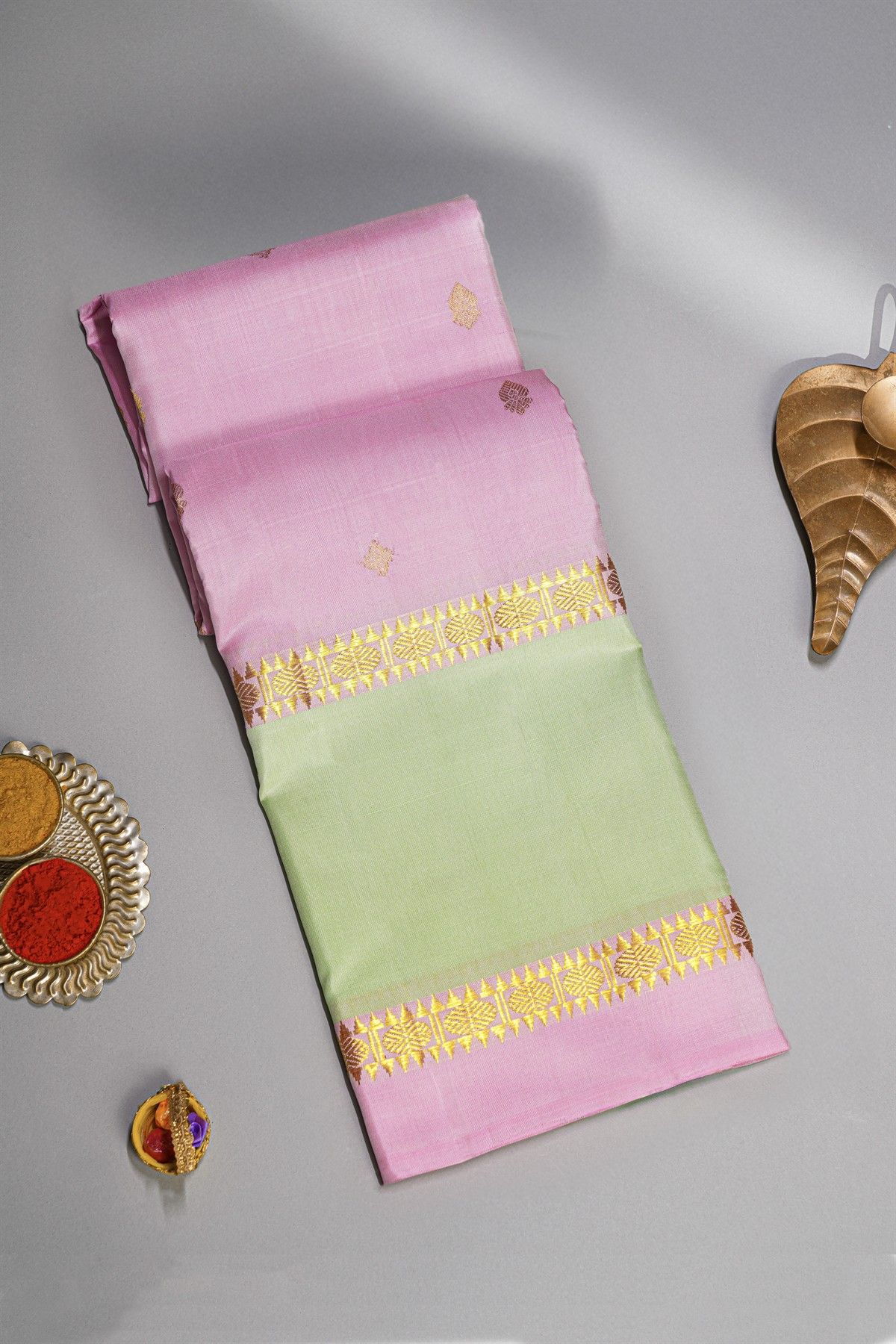 Kancheepuram Silk Lavender Saree