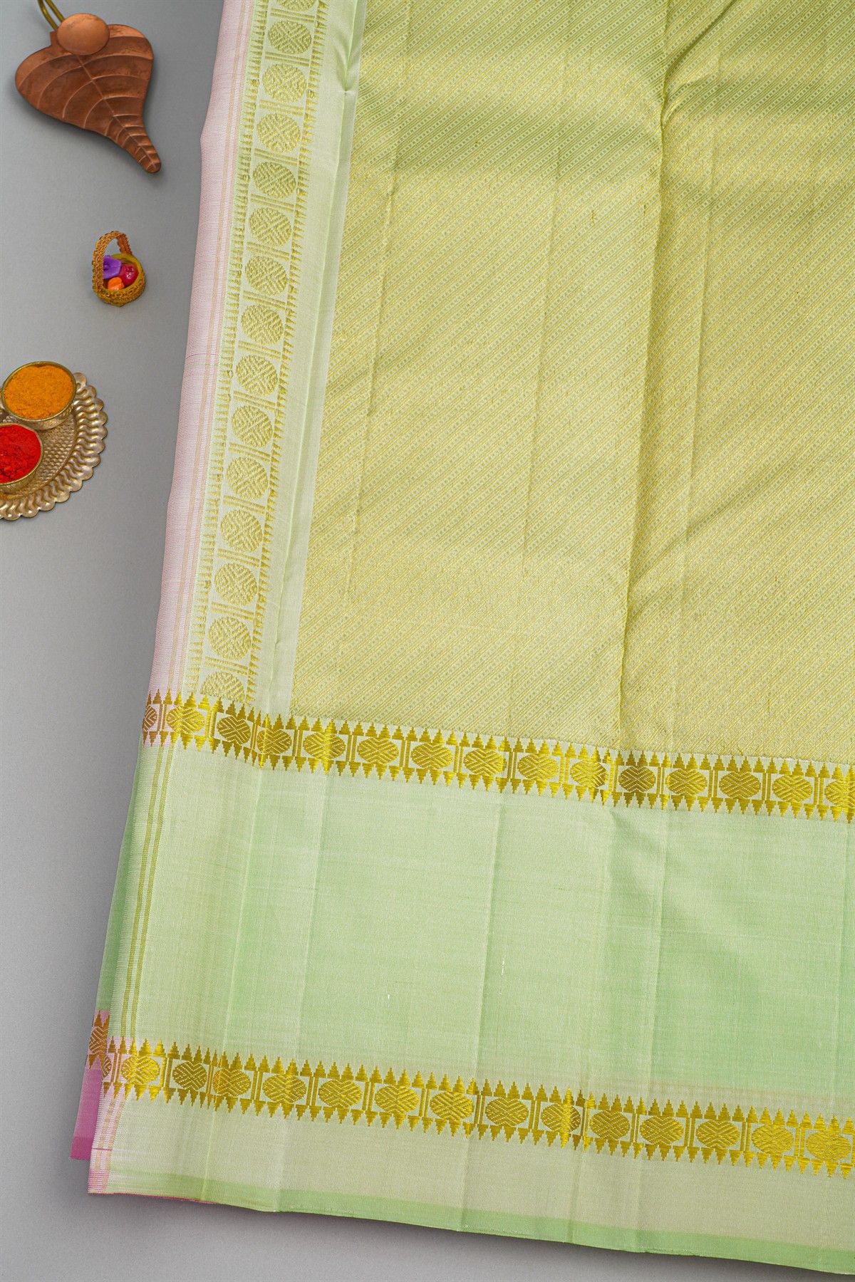 Kancheepuram Silk Lavender Saree