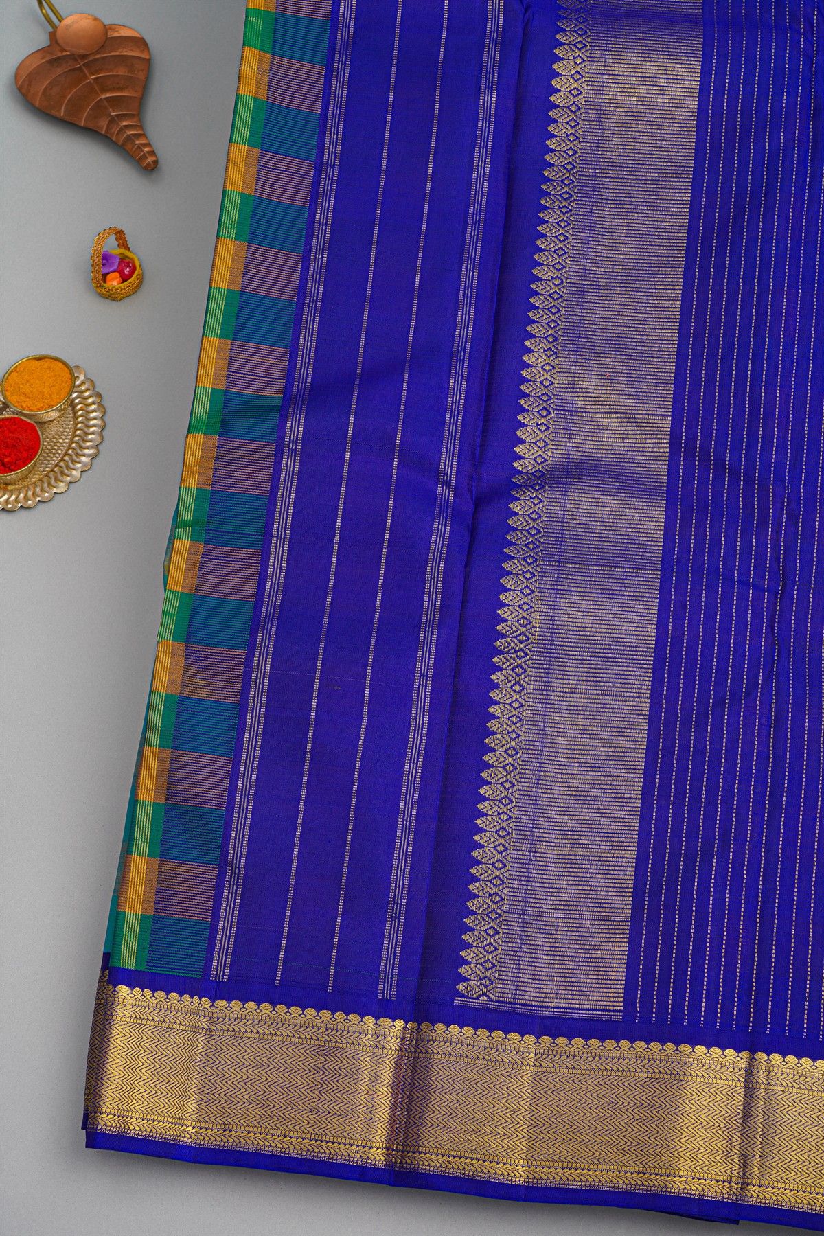 Kancheepuram Silk Multi Colour Saree