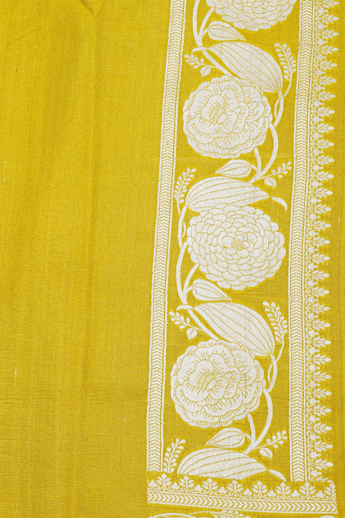Fancy Tussar Georgette Yellow Saree