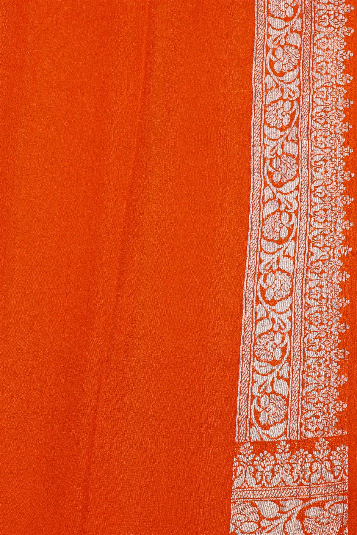 Fancy Tussar Georgette Red Saree