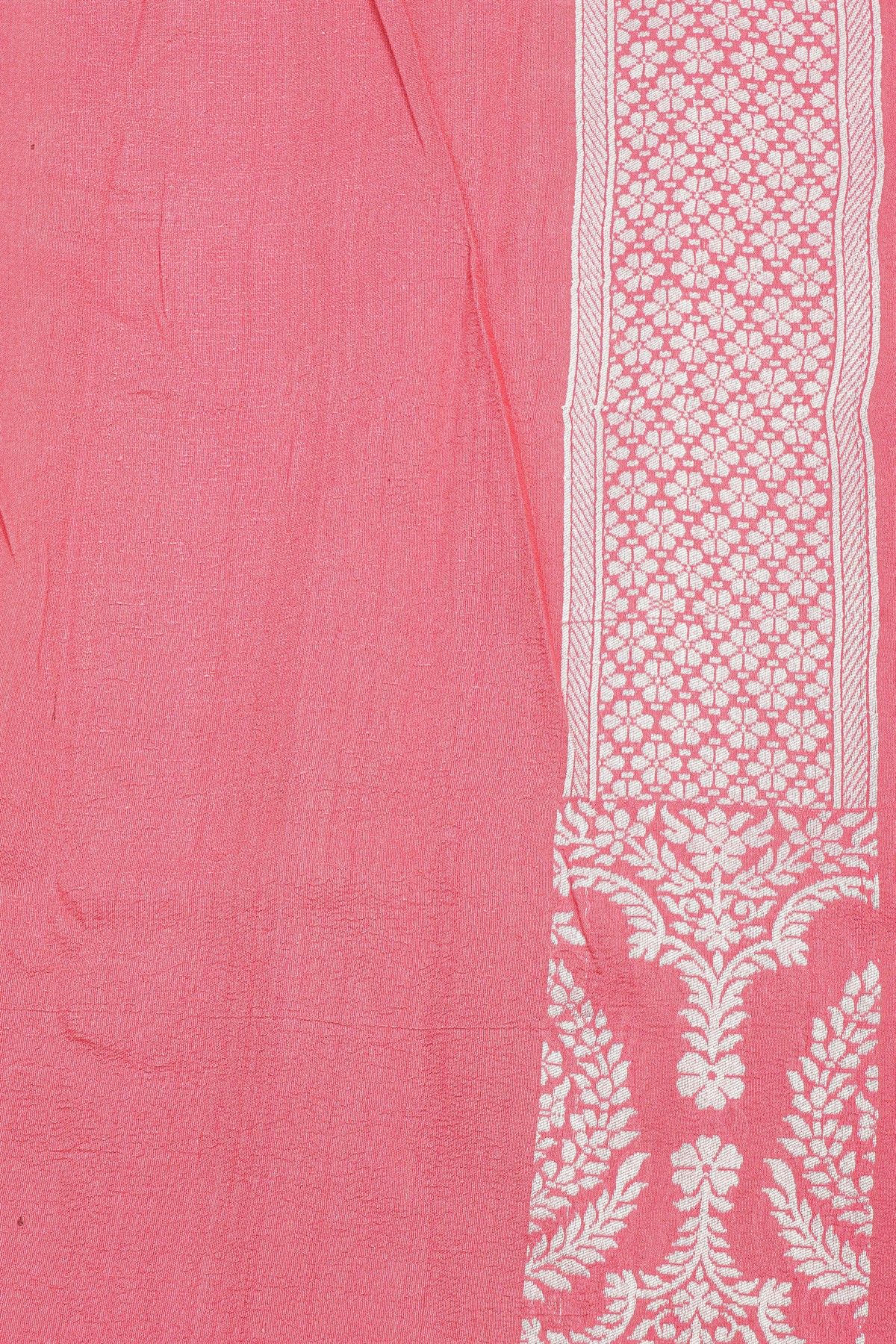 Fancy Tussar Georgette Pink Saree