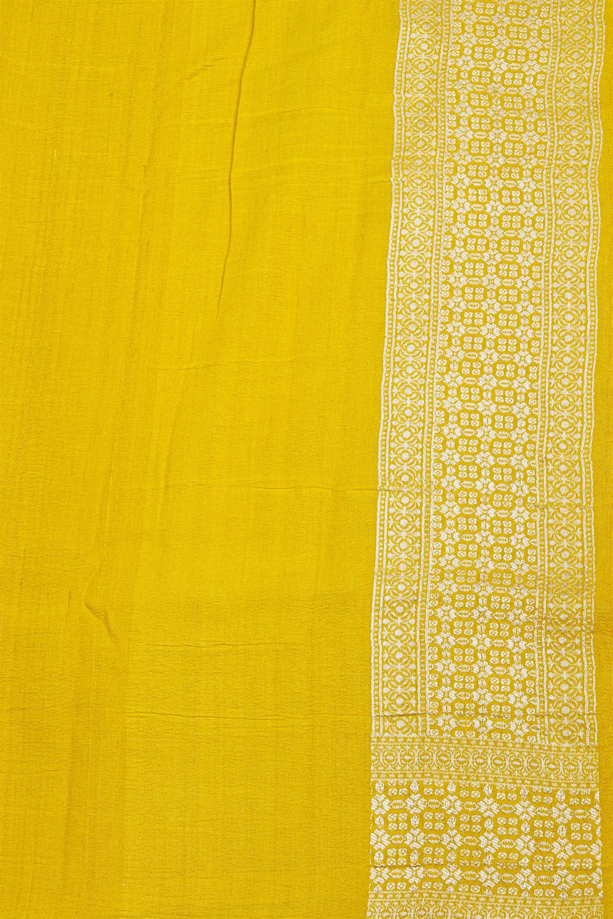 Fancy Tussar Georgette Yellow Saree