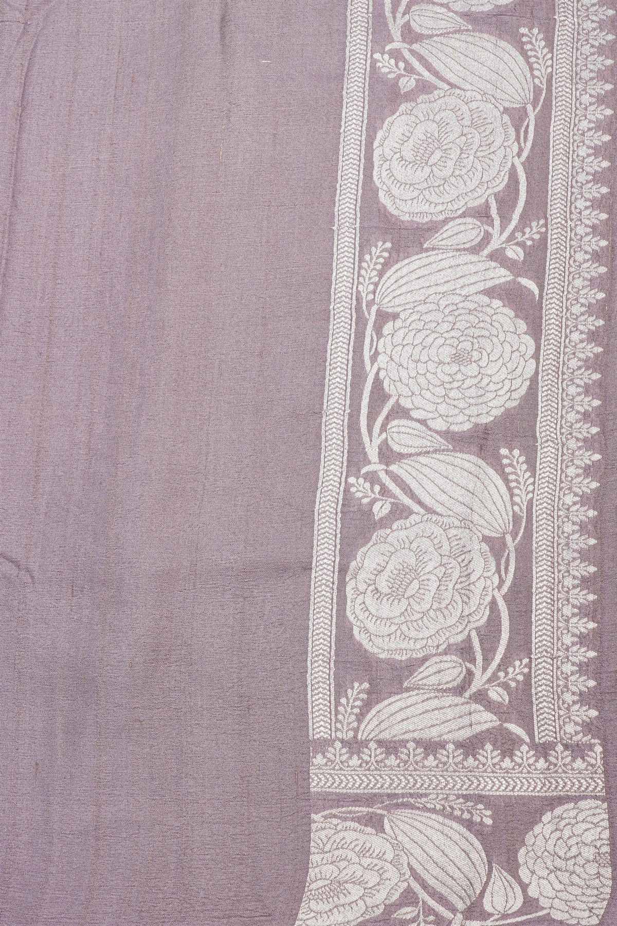 Fancy Tussar Georgette Grey Saree