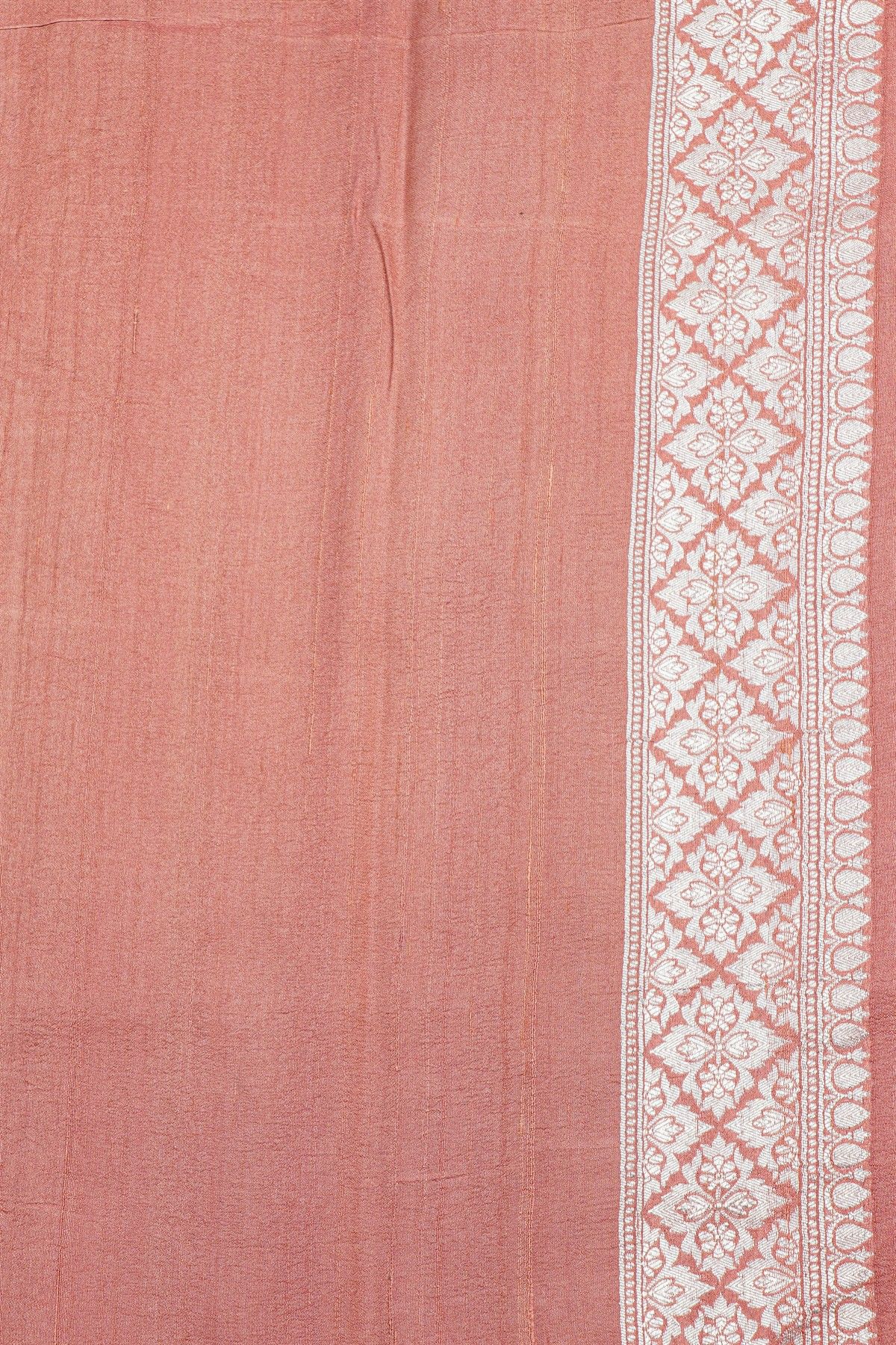 Fancy Tussar Georgette Peach Saree