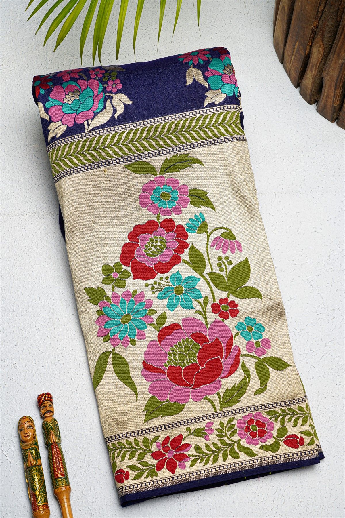 Fancy Tussar Multi Colour Saree