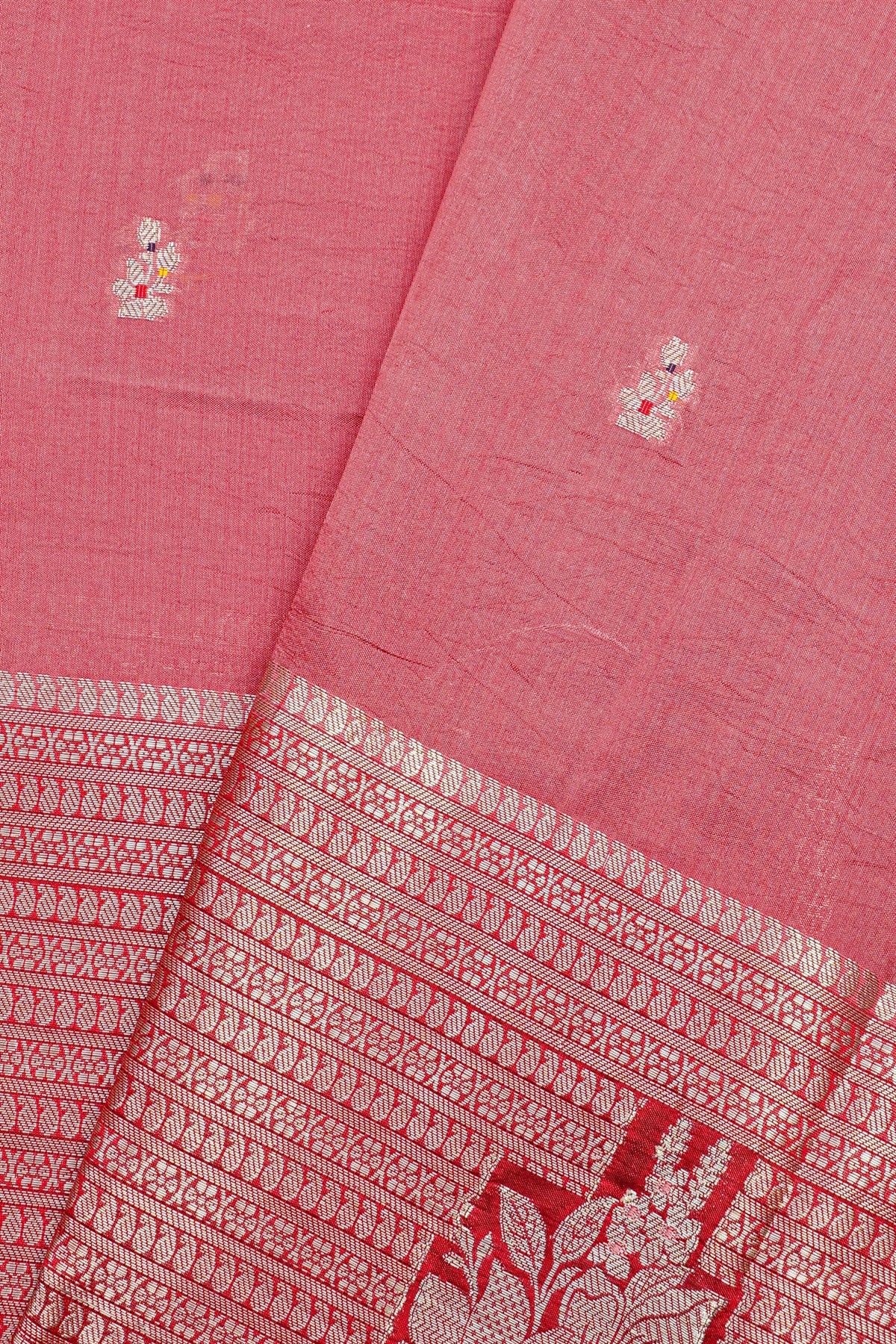 Fancy Matka Silk Light Pink Saree