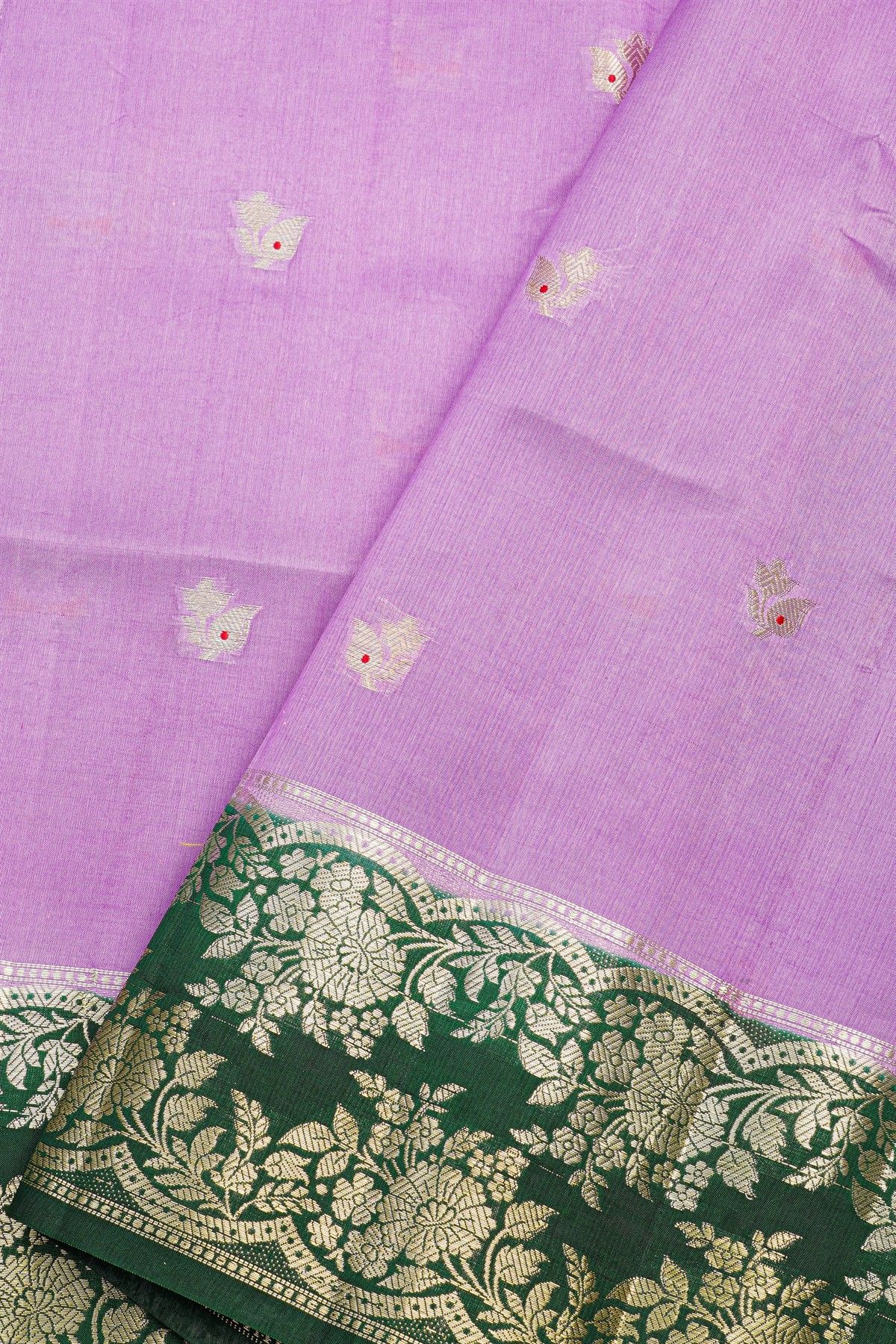 Fancy Matka Silk Lavender Saree