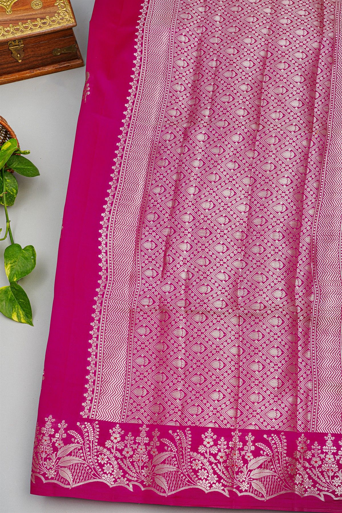 Fancy Matka Silk Magenta Saree