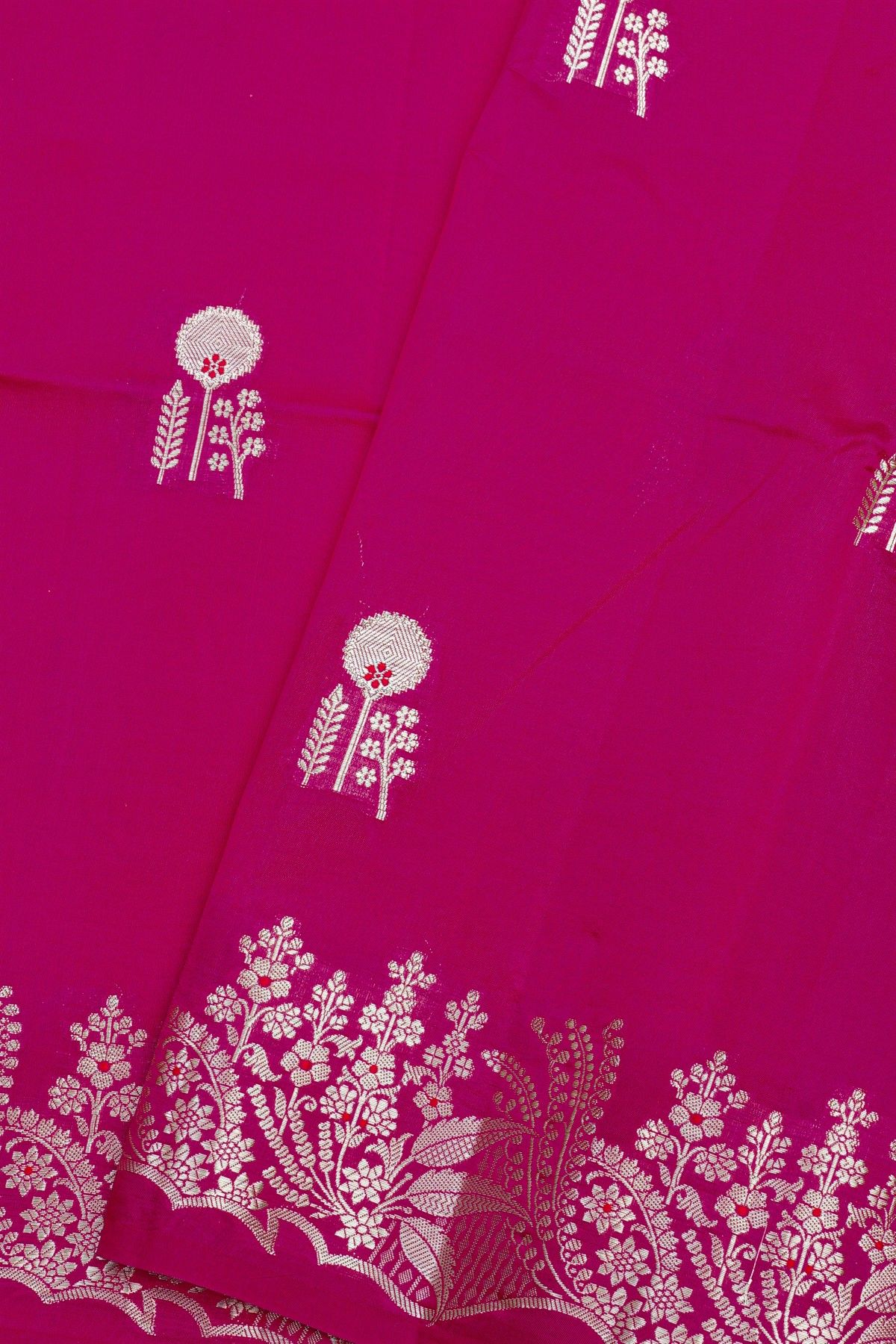 Fancy Matka Silk Magenta Saree