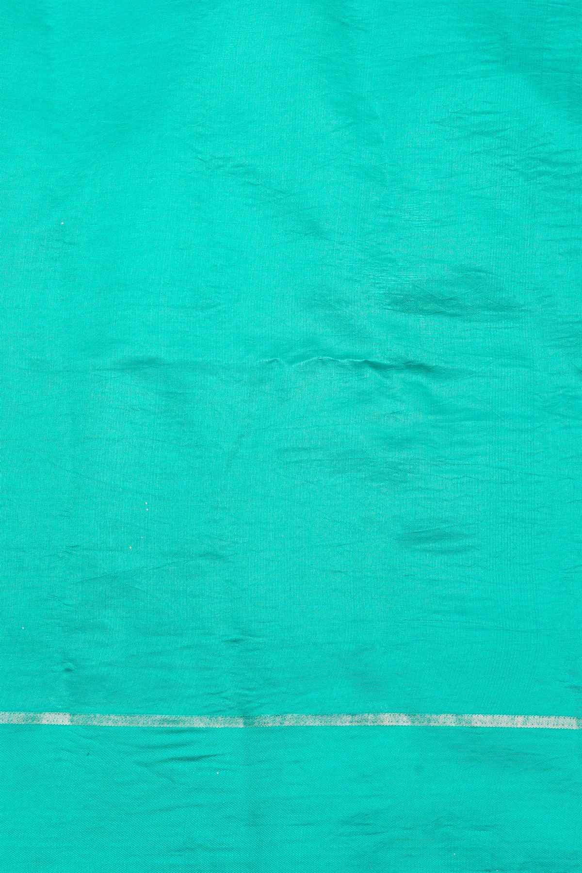 Fancy Matka Silk Teal Green Saree