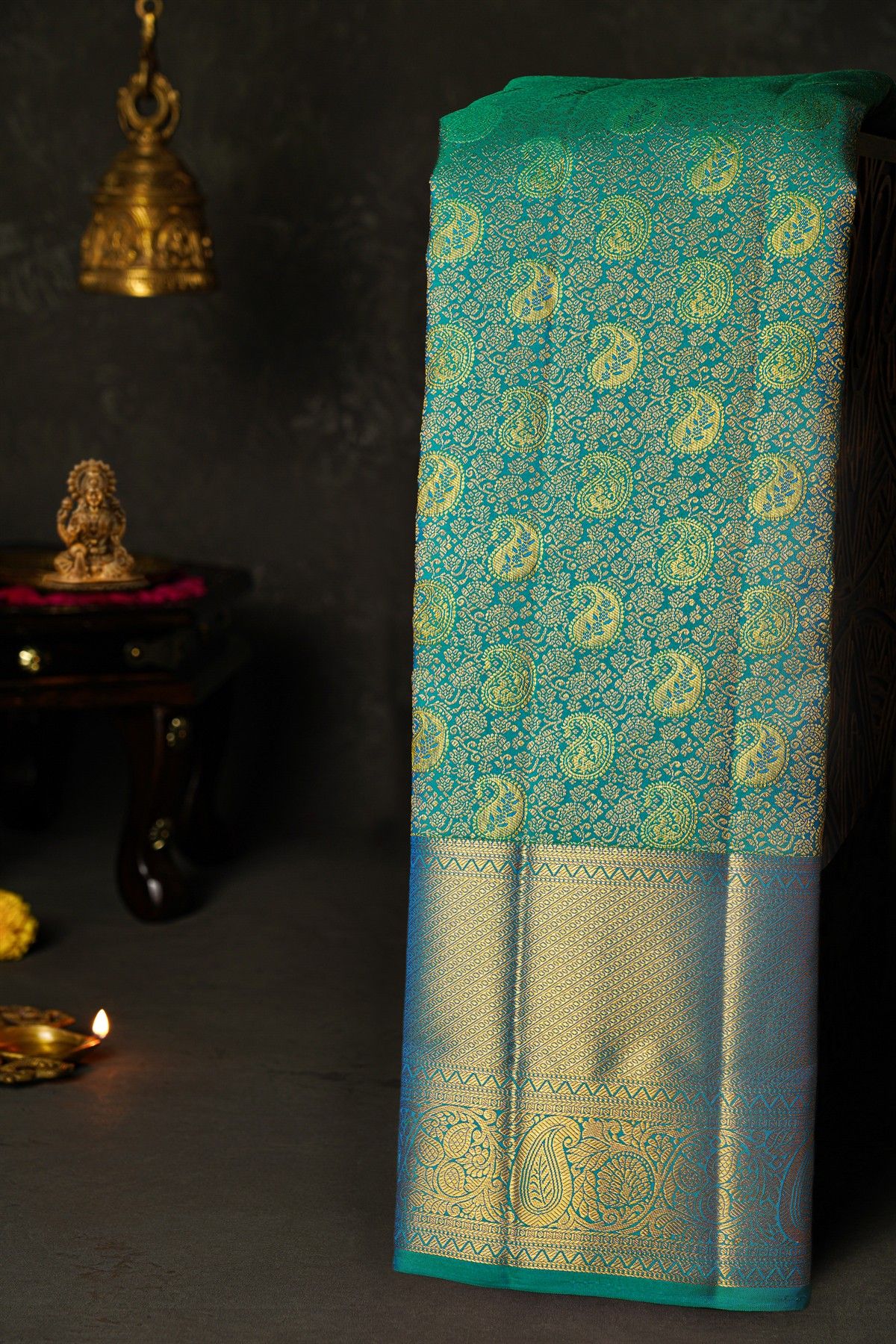 Kancheepuram Silk Dual Colour Saree