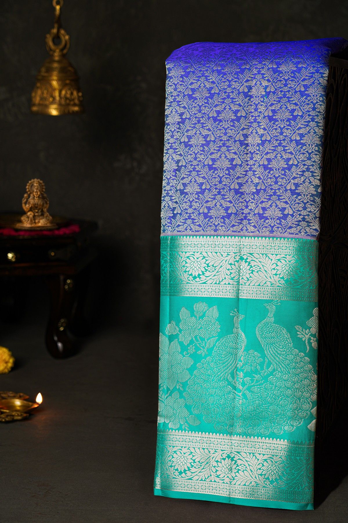Kancheepuram Silk Royal Blue Saree