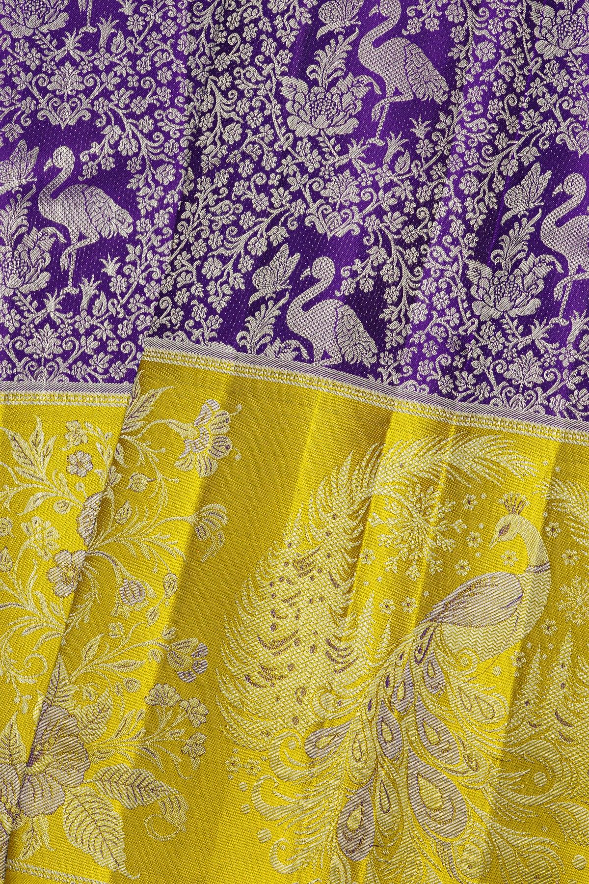 Kancheepuram Silk Navy Blue Saree