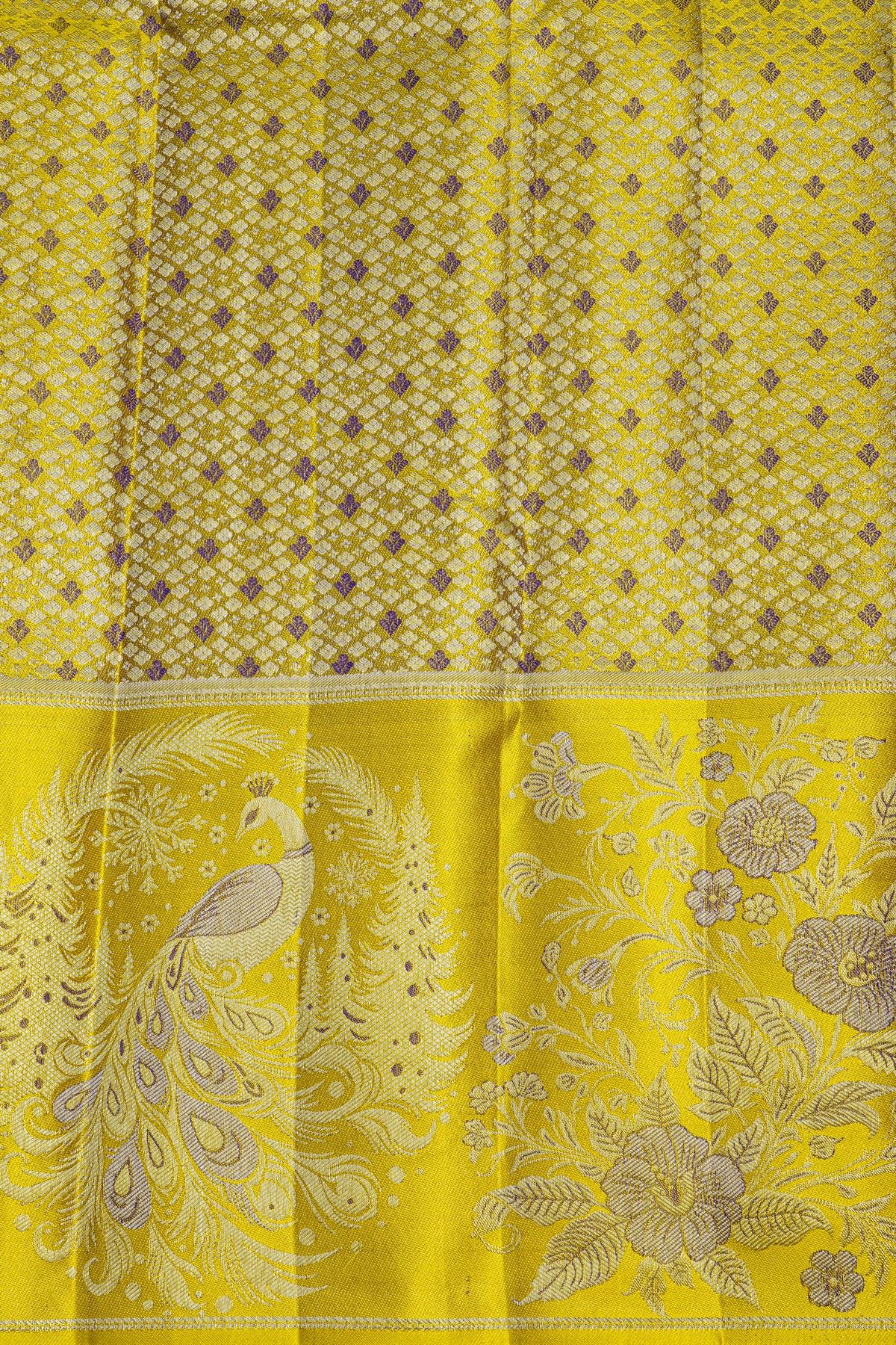 Kancheepuram Silk Navy Blue Saree