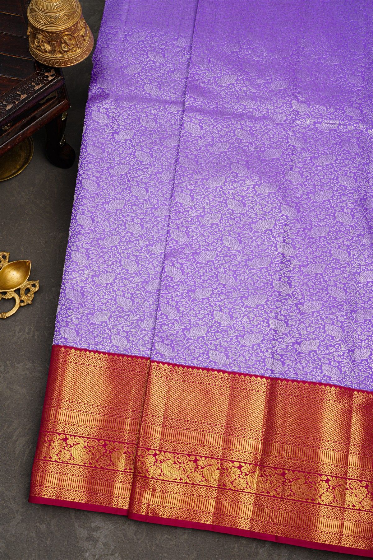 Kancheepuram Silk Lilac Saree
