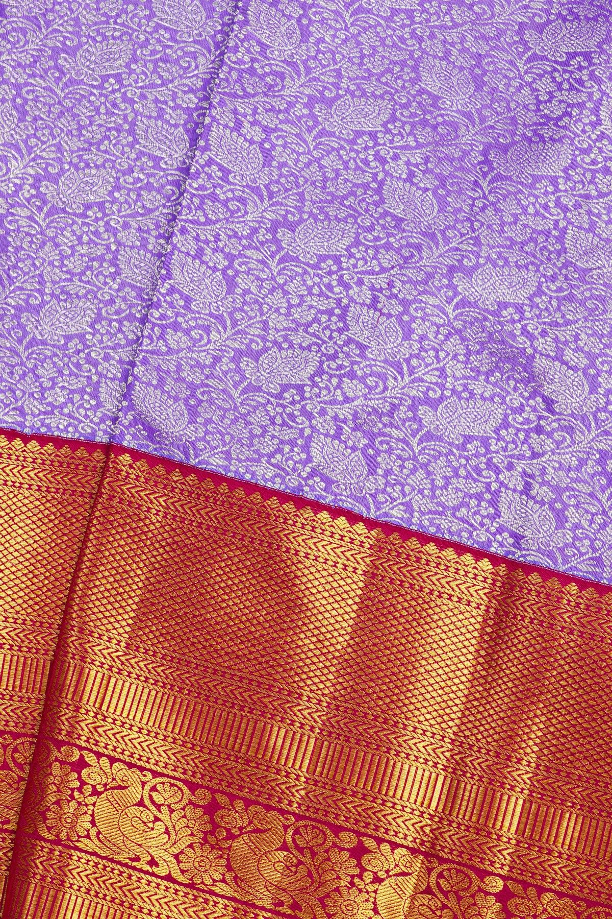 Kancheepuram Silk Lilac Saree