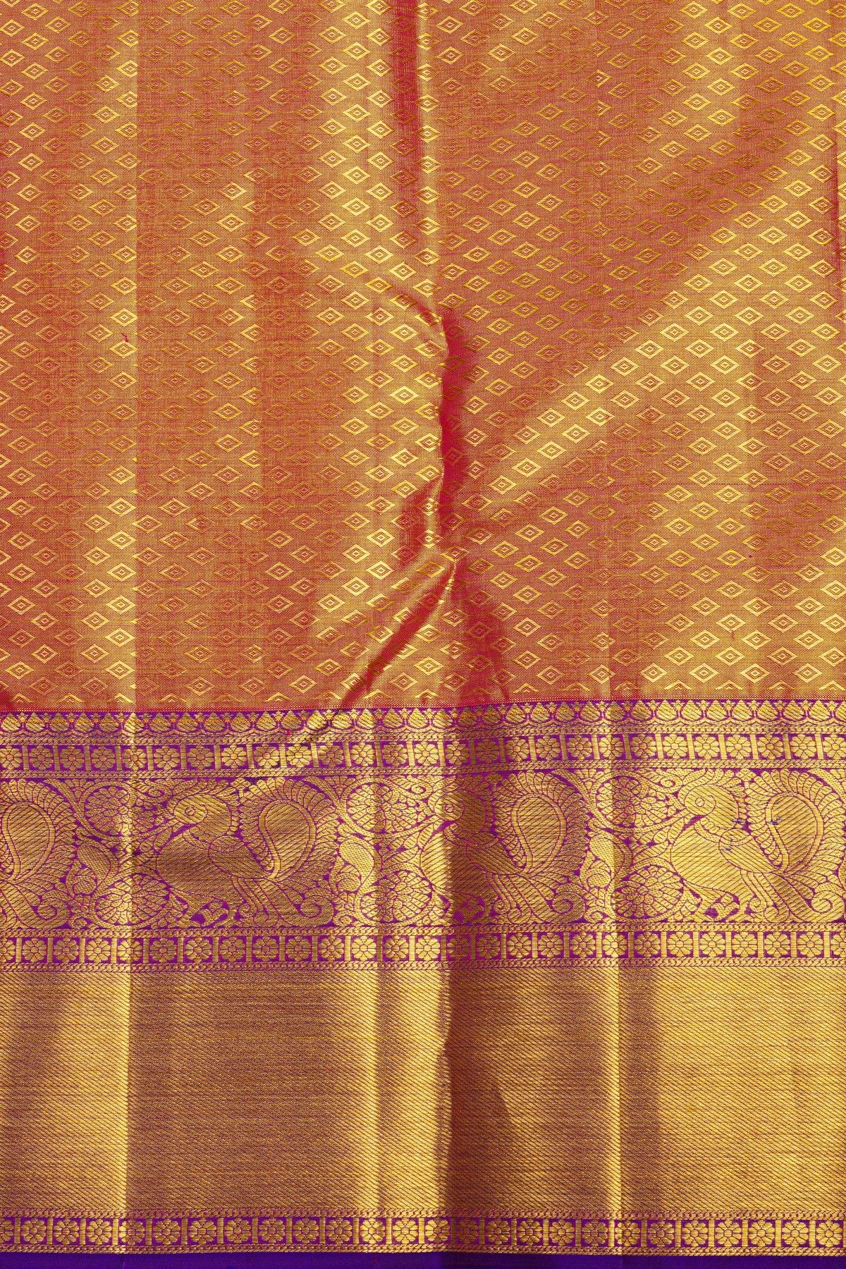 Kancheepuram Tissue Dual Colour Saree