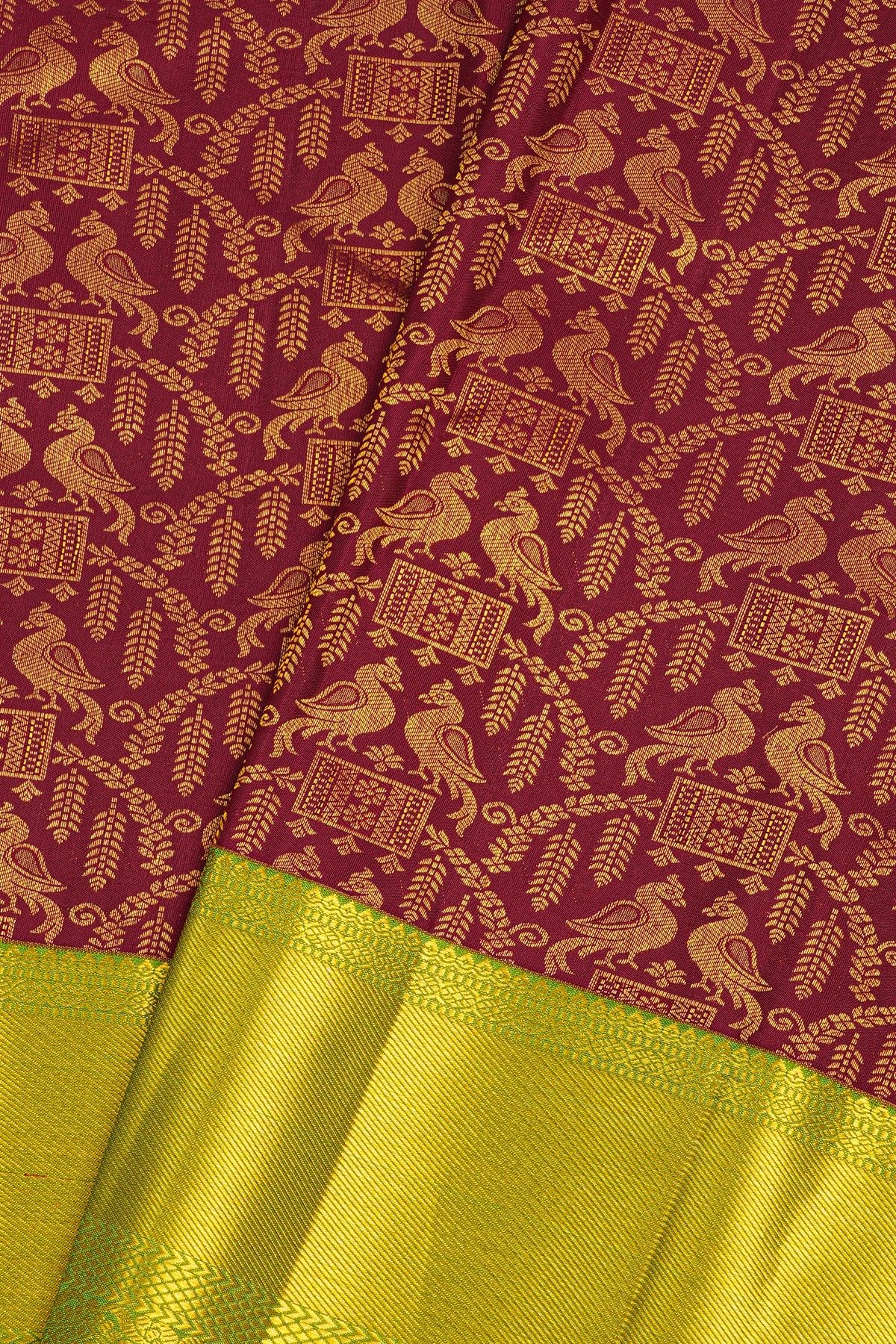 Kancheepuram Silk Maroon Saree