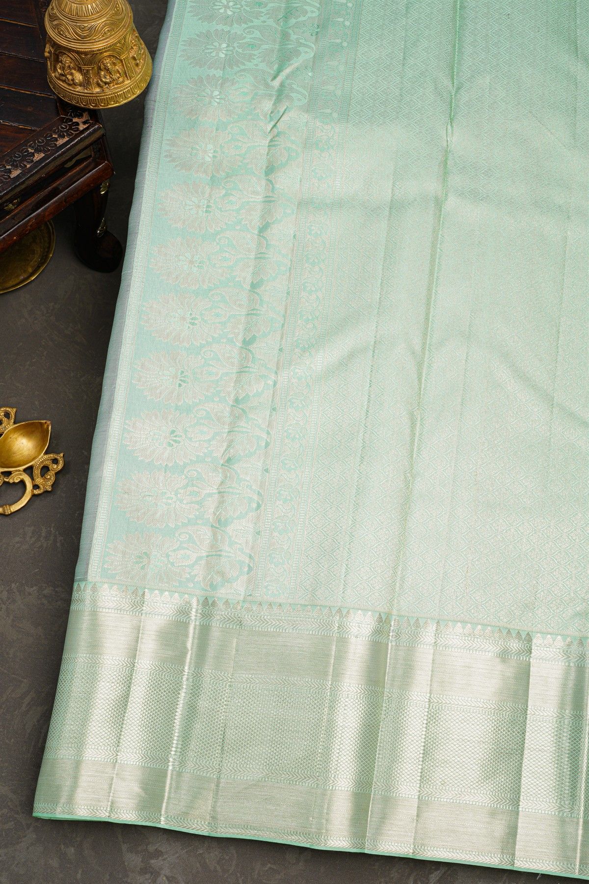 Kancheepuram Silk Dark Purple Saree