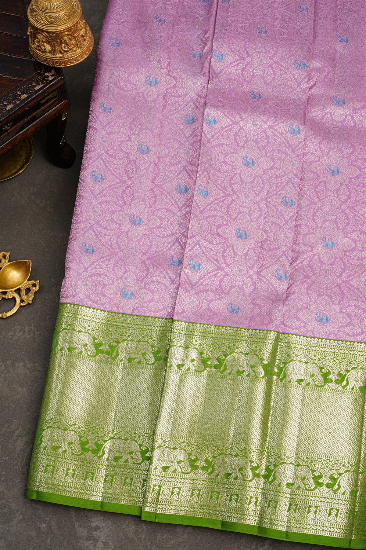 Kancheepuram Tissue Lavender Saree