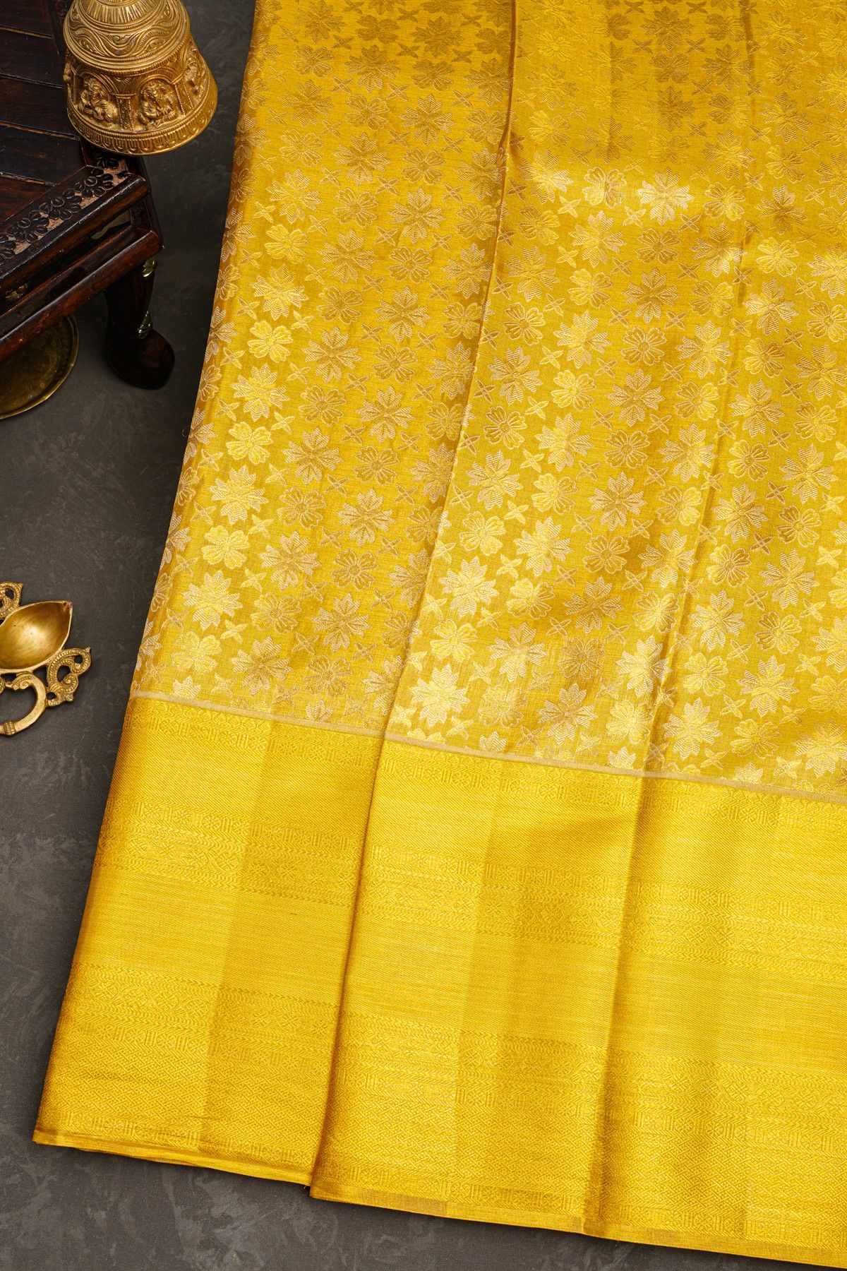 Kancheepuram Tissue Gold Saree