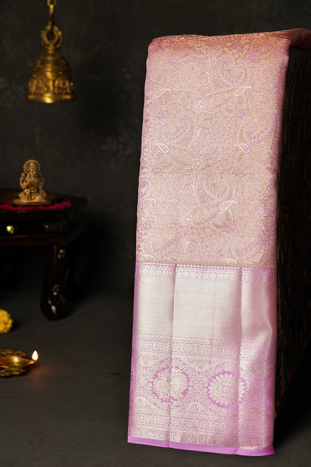 Kancheepuram Tissue Lavender Saree