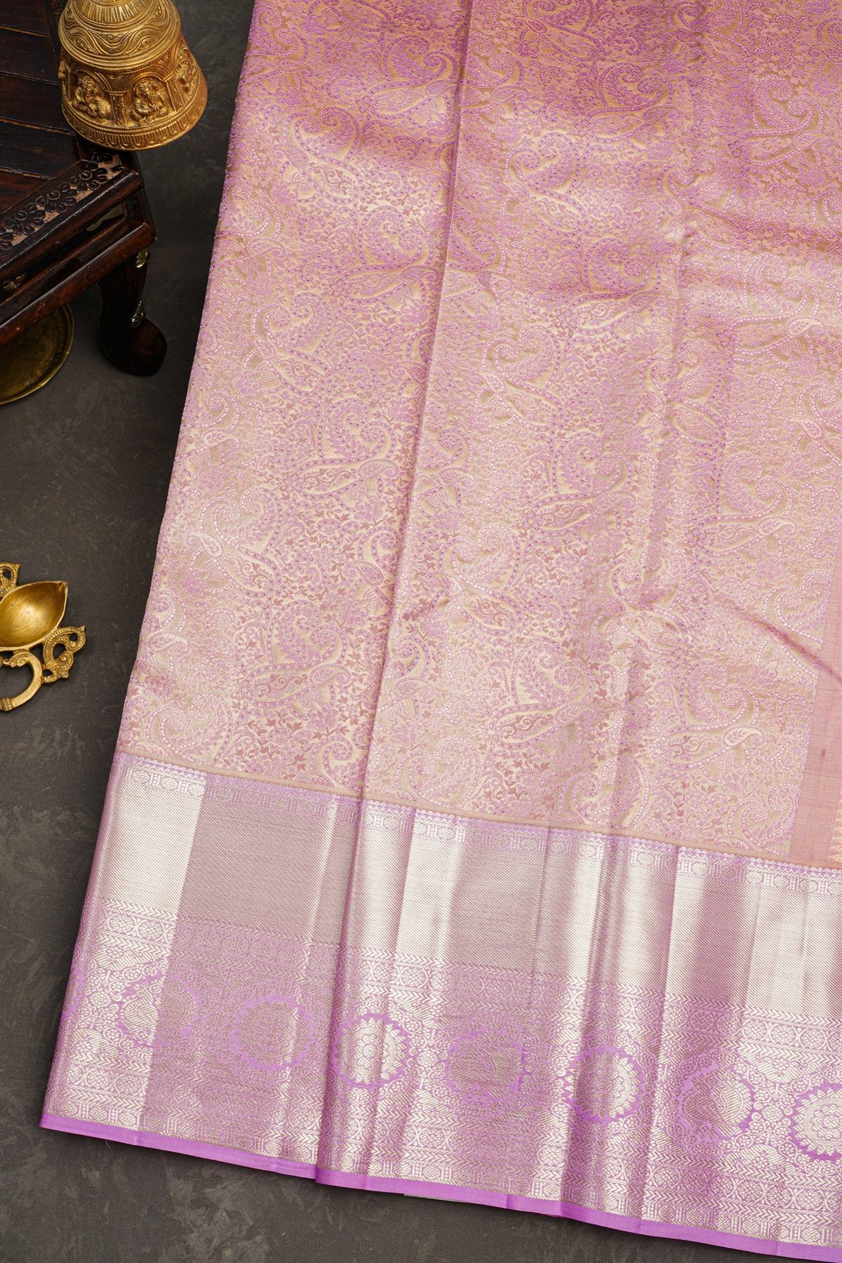 Kancheepuram Tissue Lavender Saree