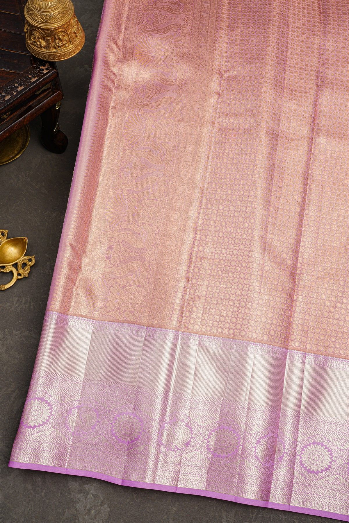 Kancheepuram Tissue Lavender Saree