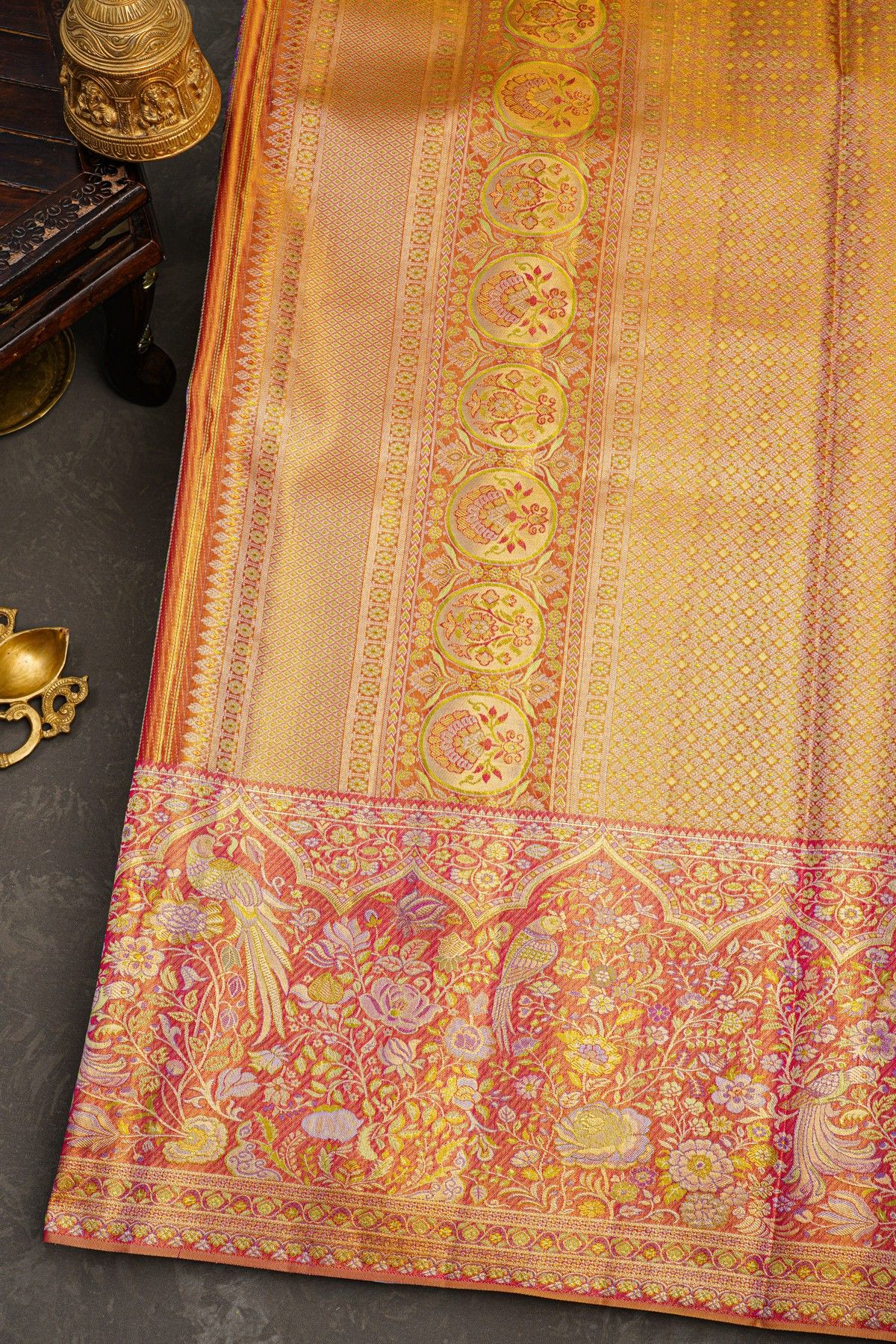 Kancheepuram Tissue Lavender Saree