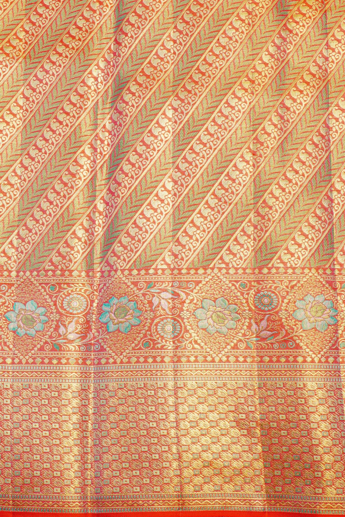 Kancheepuram Tissue Dual Colour Saree