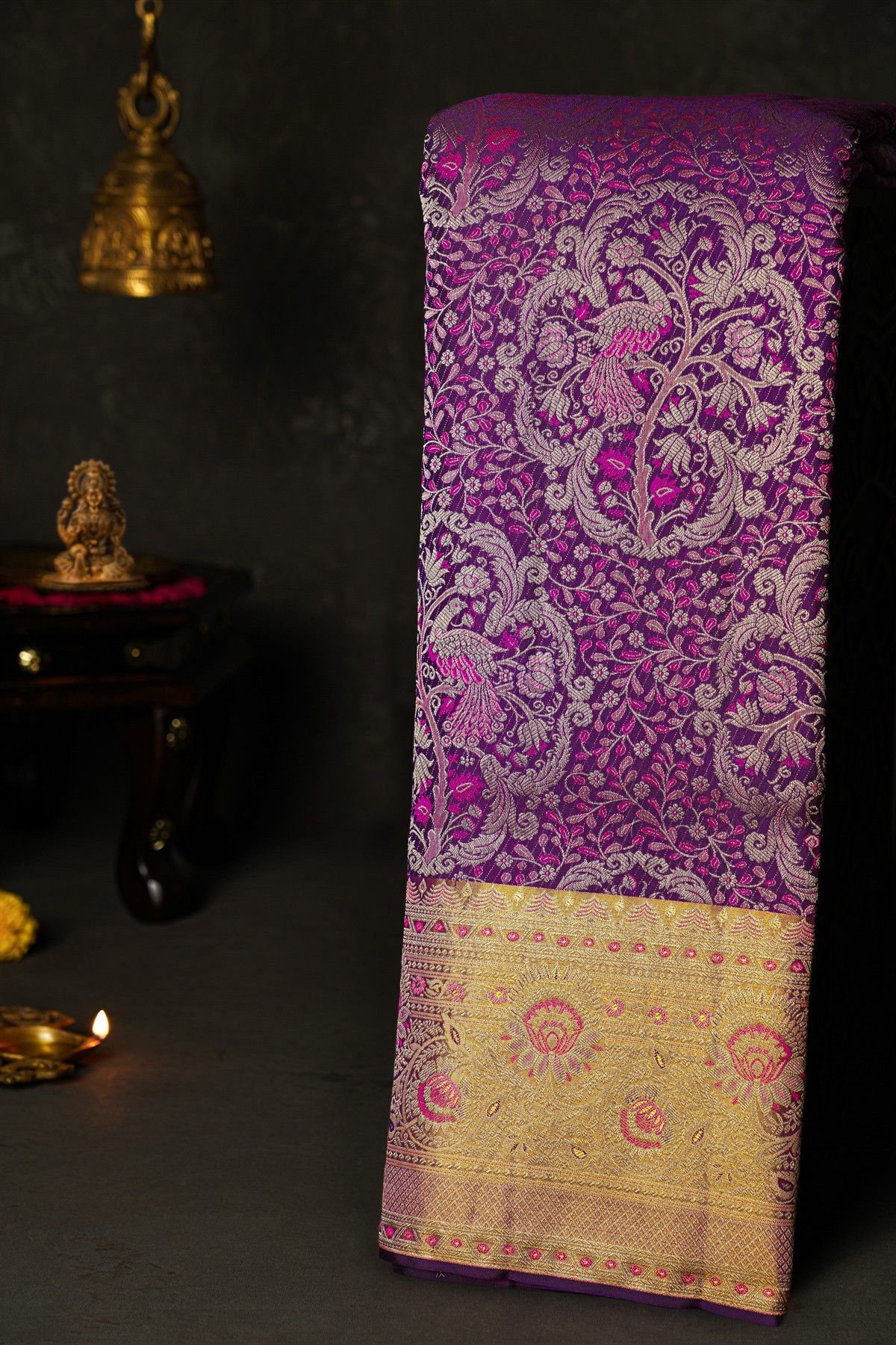 Kancheepuram Silk Dual Colour Saree