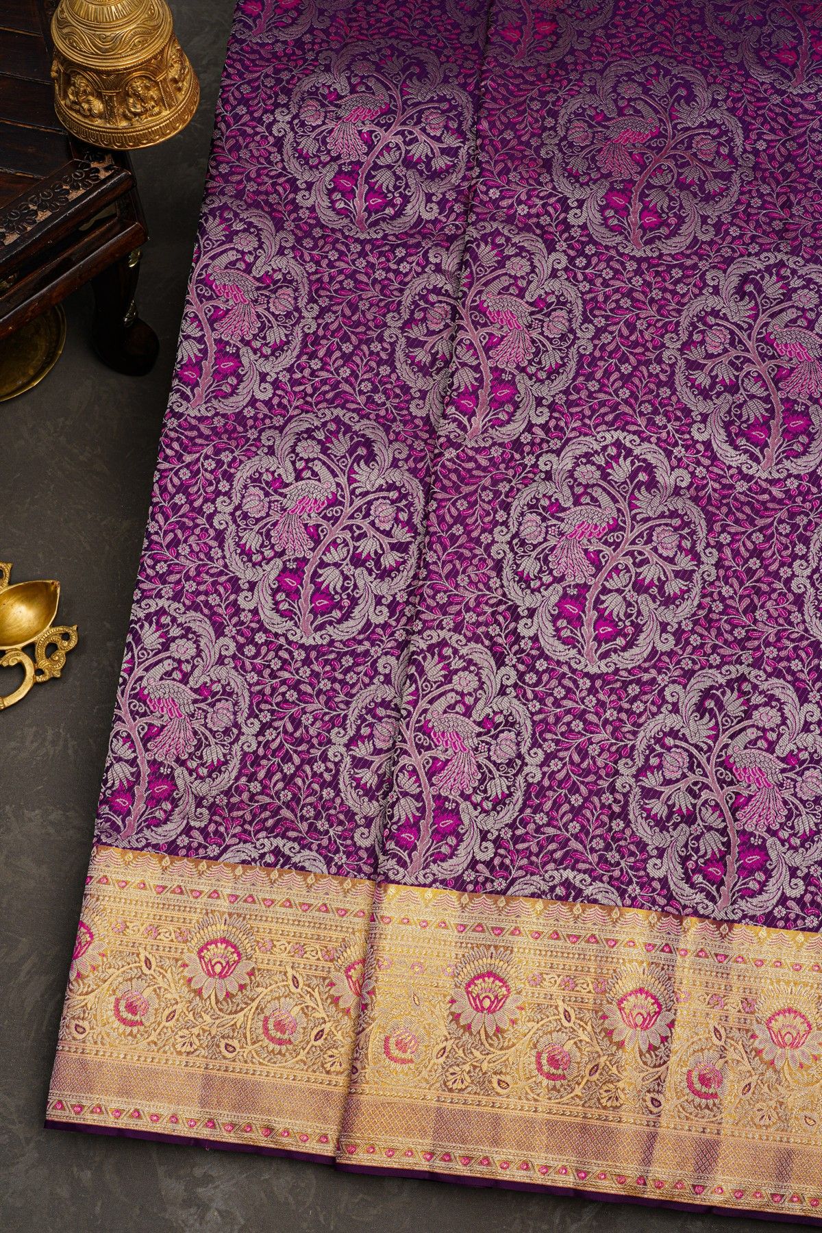 Kancheepuram Silk Dual Colour Saree