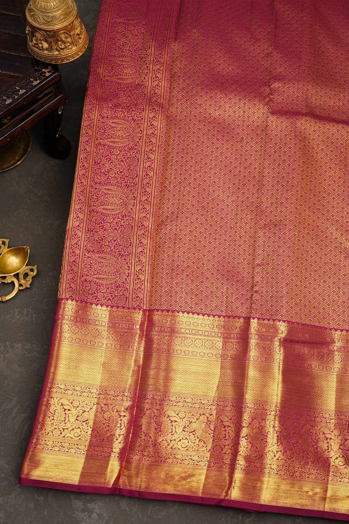 Kancheepuram Silk Multicolour Saree
