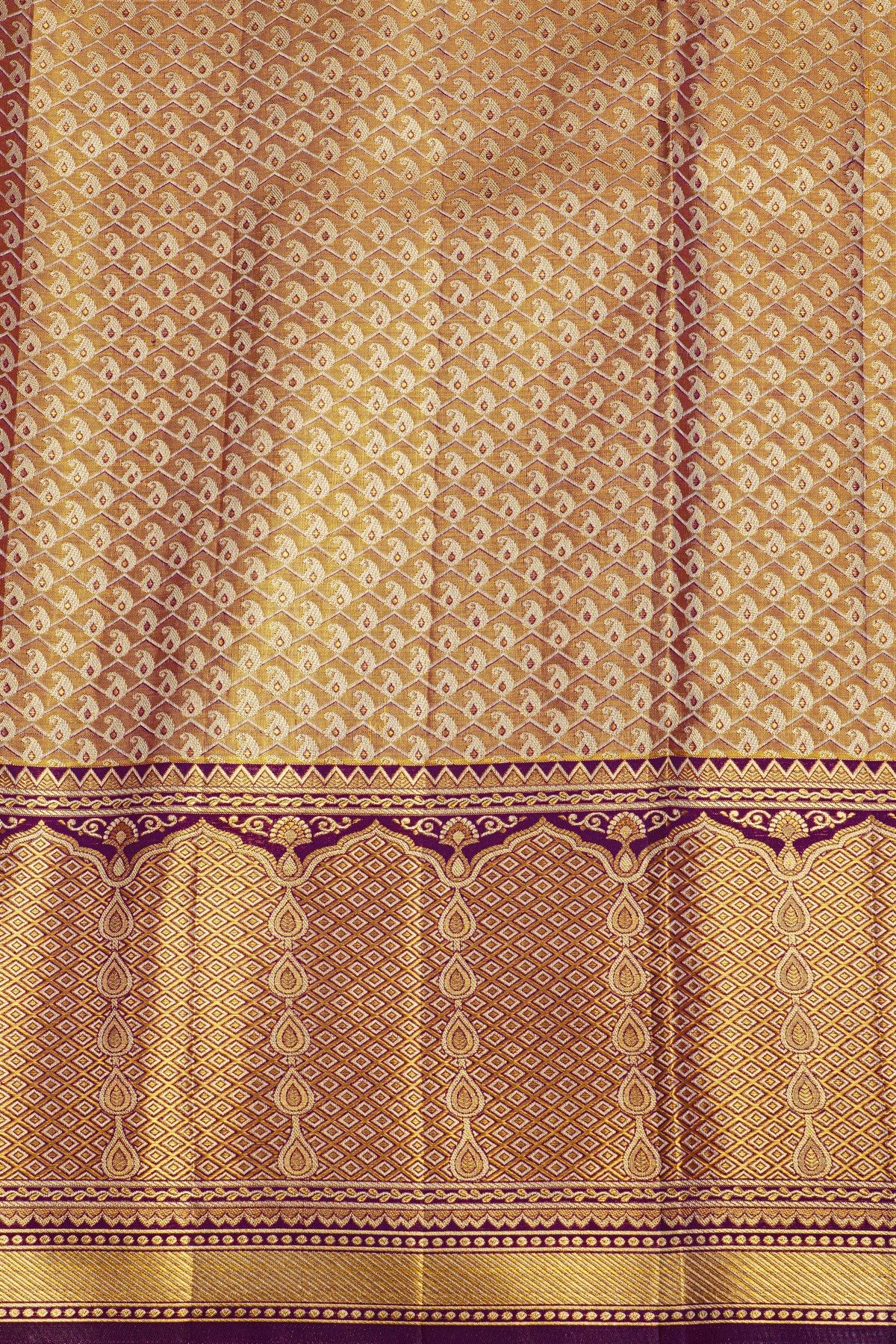 Kancheepuram Tissue Dual Colour Saree