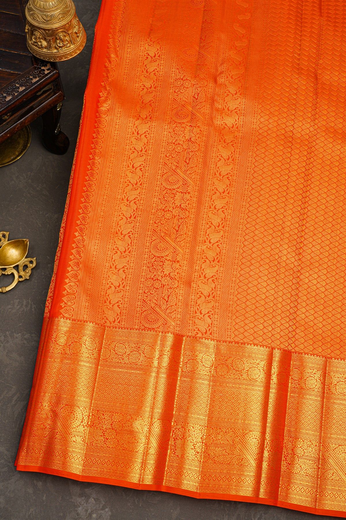 Kancheepuram Silk Red Saree